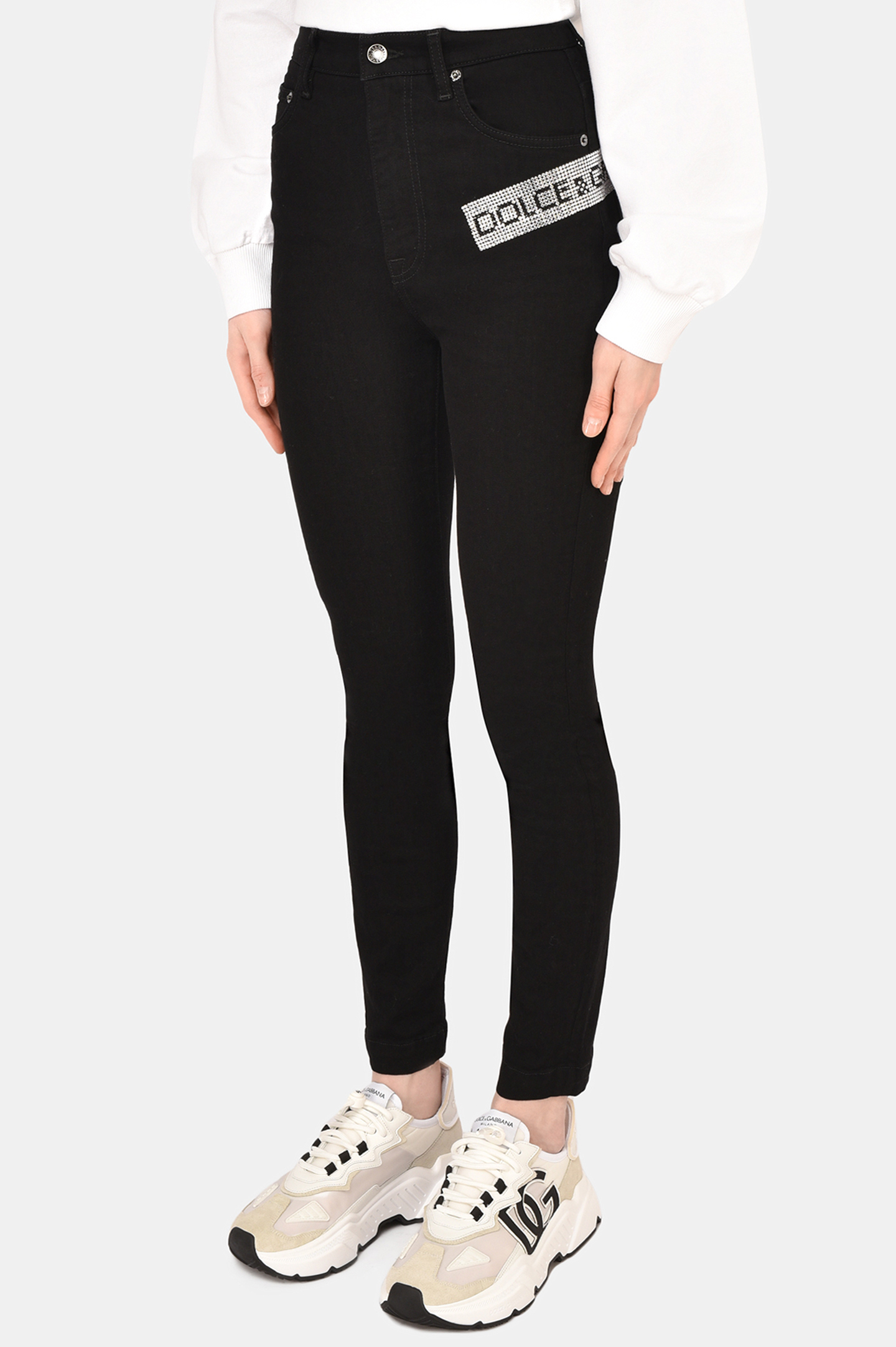 Джинсы DOLCE & GABBANA FTBXHZ G901Y, цвет: Черный, Женский