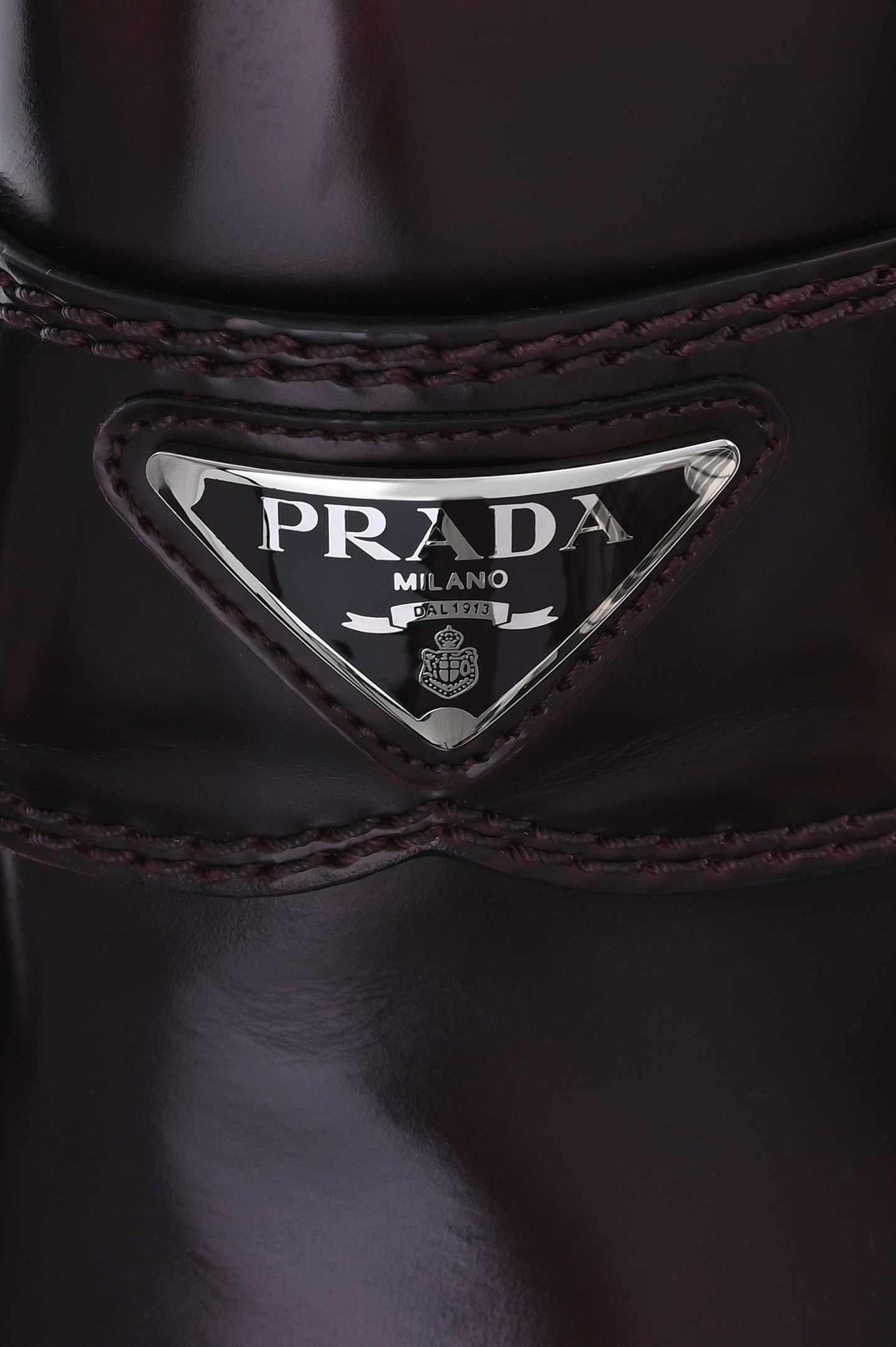 Лоферы PRADA 2DE127055F0PLN, цвет: Бордовый, Мужской