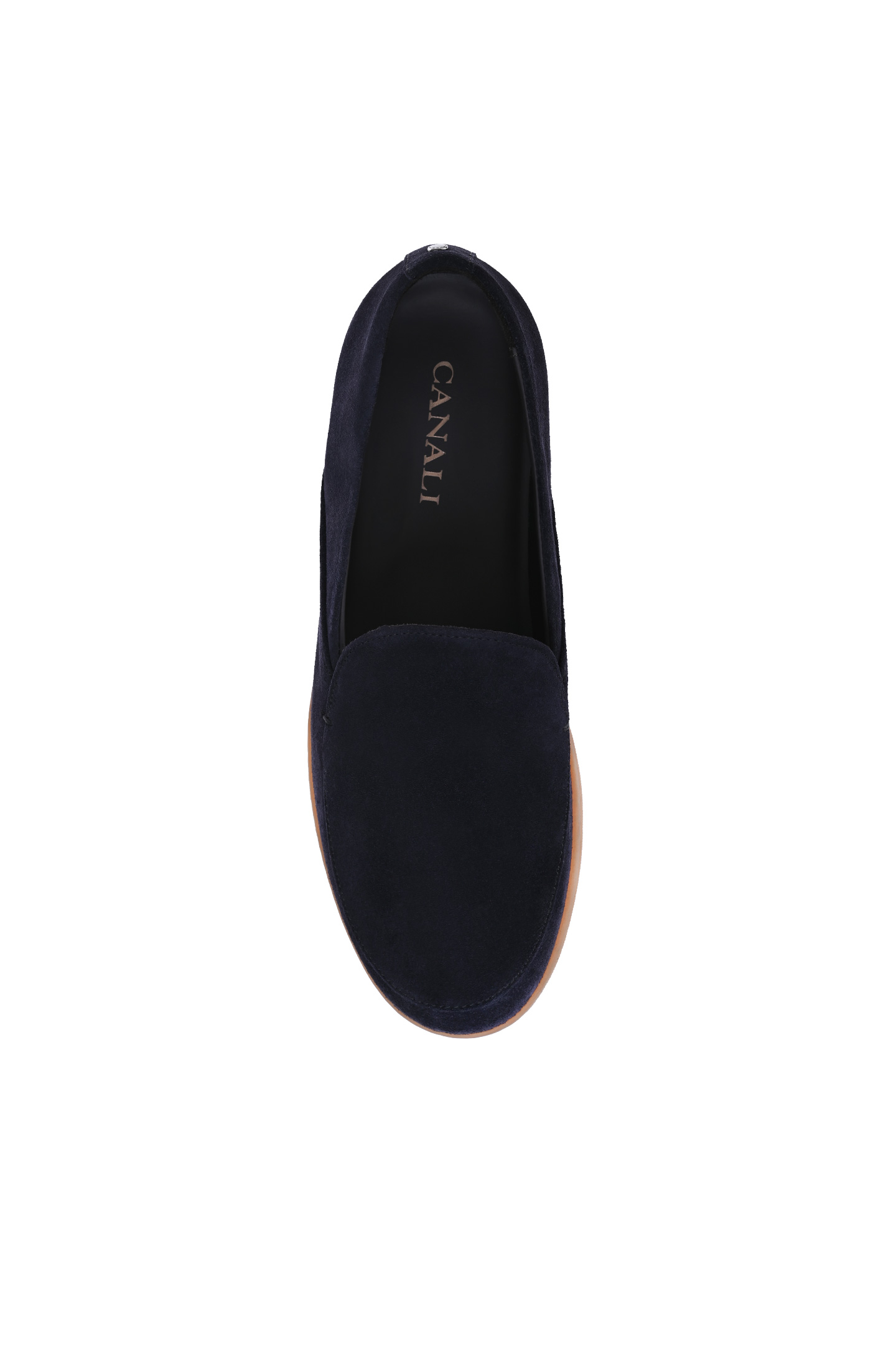 Слипоны CANALI RB00852 191243E, цвет: Темно-синий, Мужской