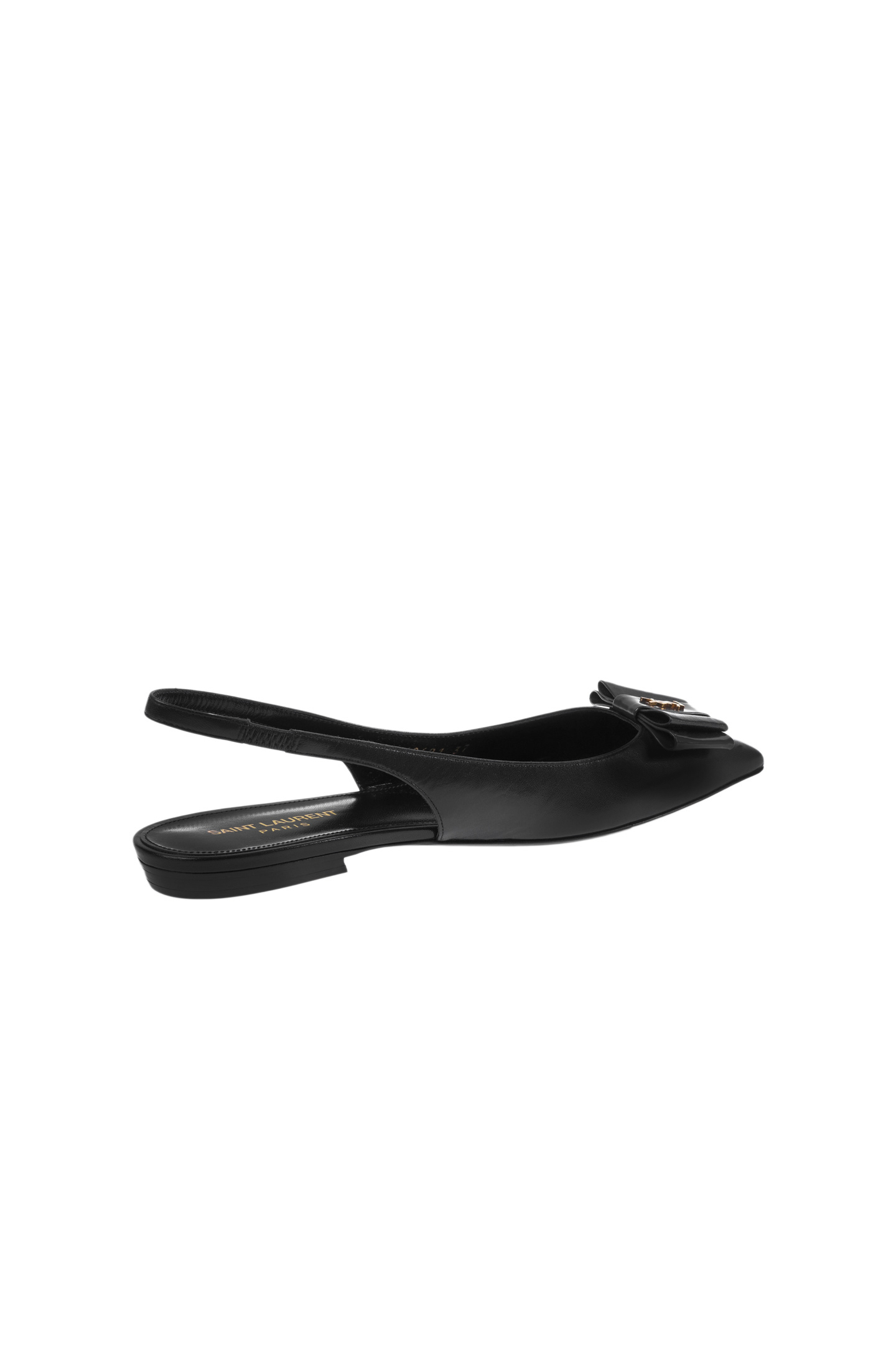 Балетки SAINT LAURENT 649621 1ZJ10, цвет: Черный, Женский