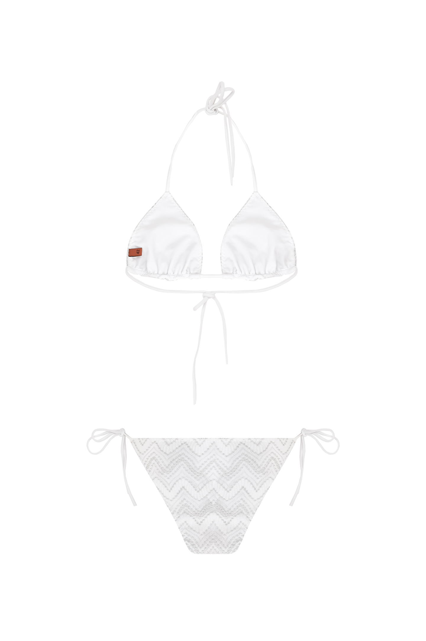 Купальник MISSONI MC22SP00-BR00ZX, цвет: Серебряный, Женский