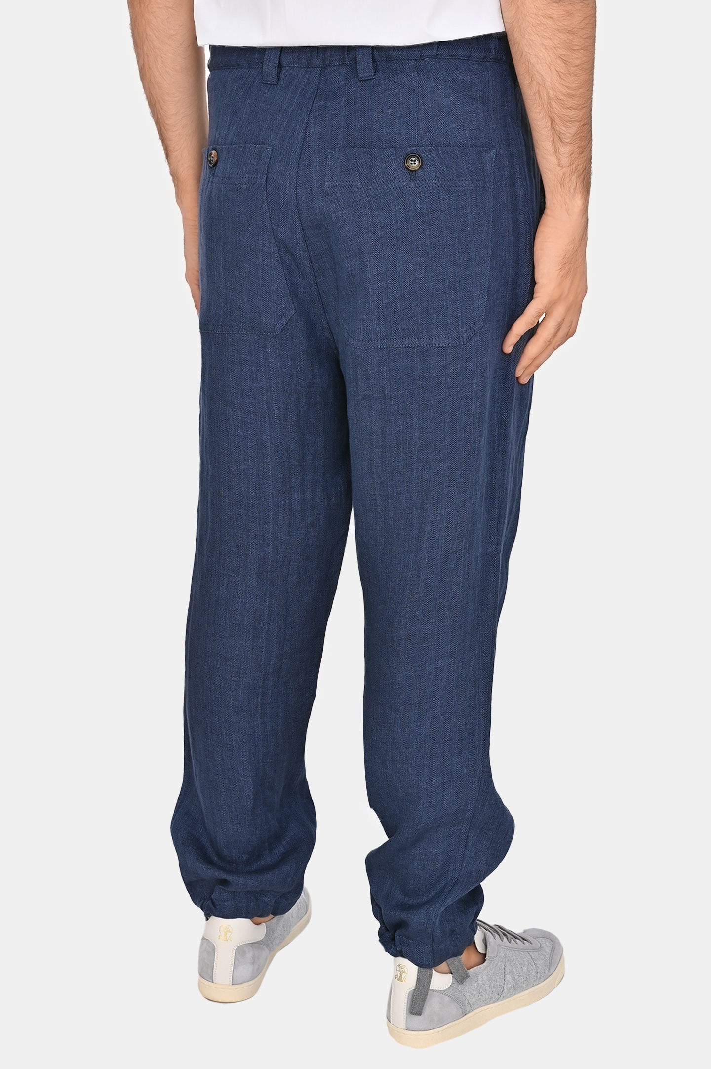 Брюки BRUNELLO  CUCINELLI MH251S2470, цвет: Синий, Мужской