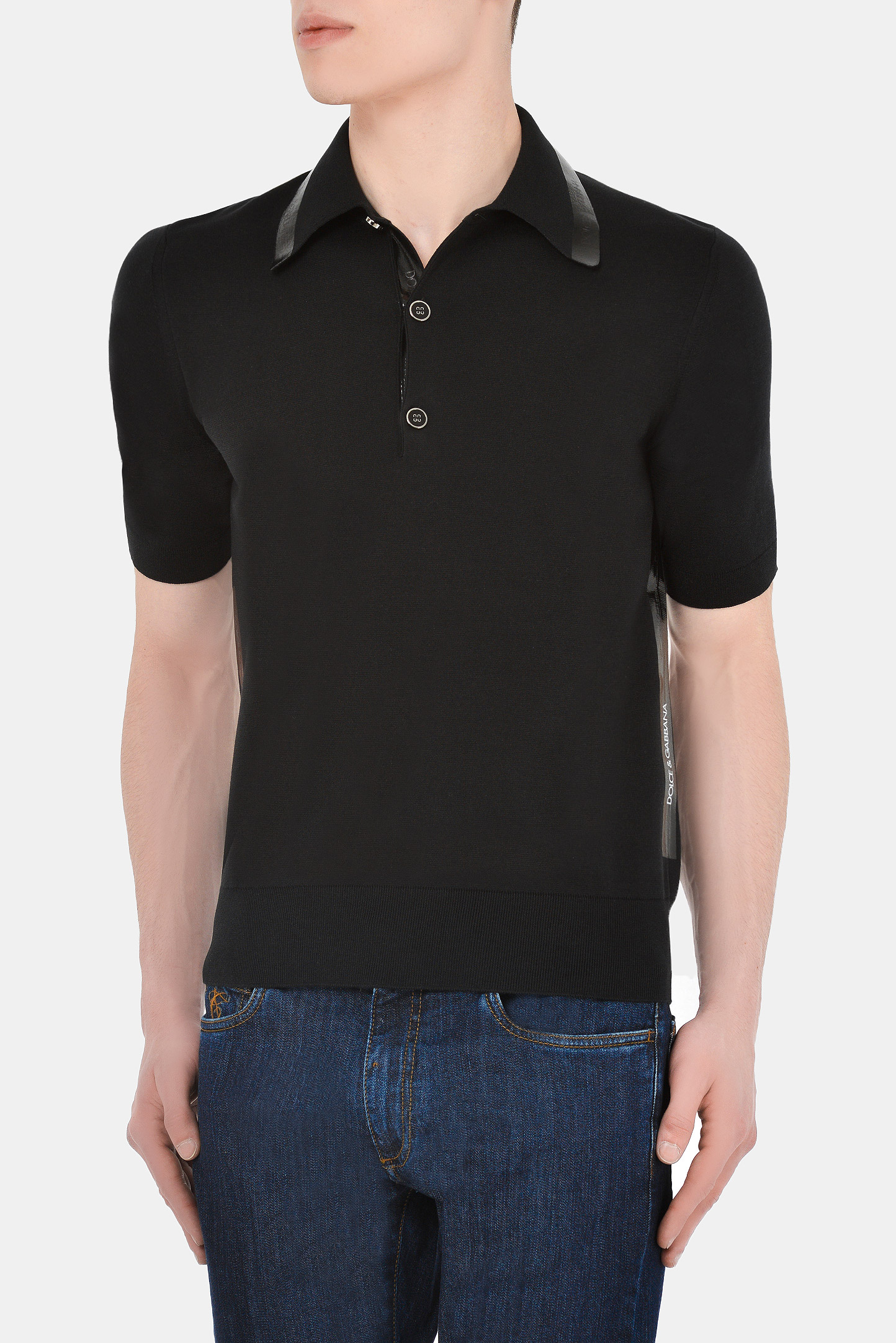Поло DOLCE & GABBANA GXD90T JBMI3, цвет: Черный, Мужской
