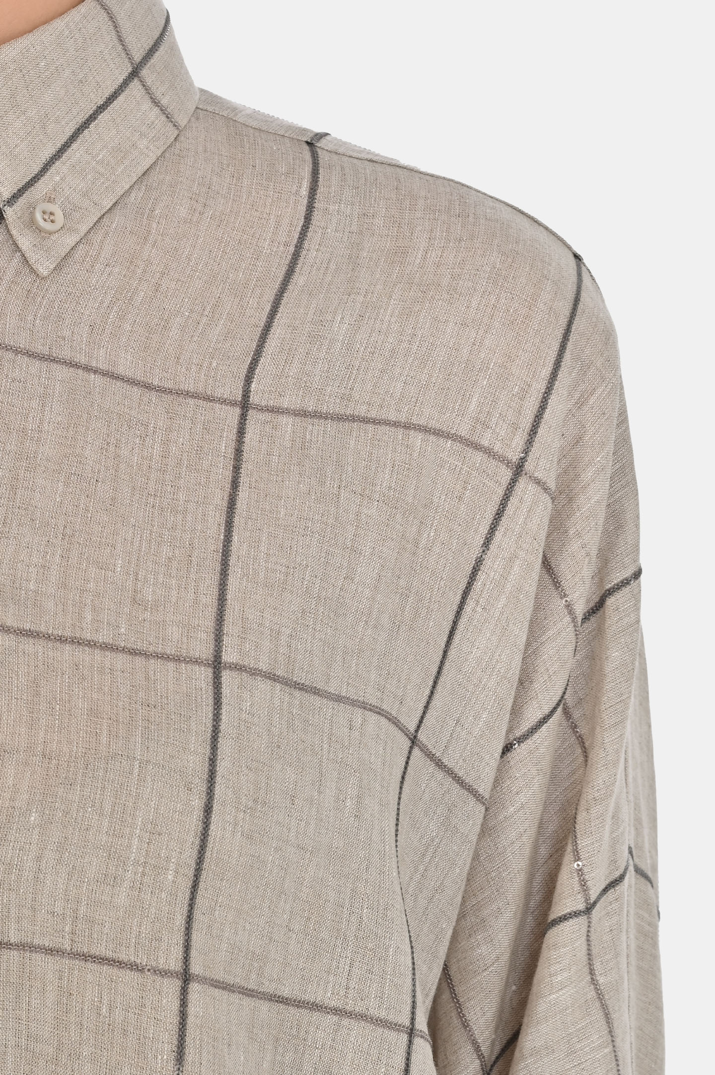 Рубашка BRUNELLO  CUCINELLI MM633RH716, цвет: Бежевый, Женский