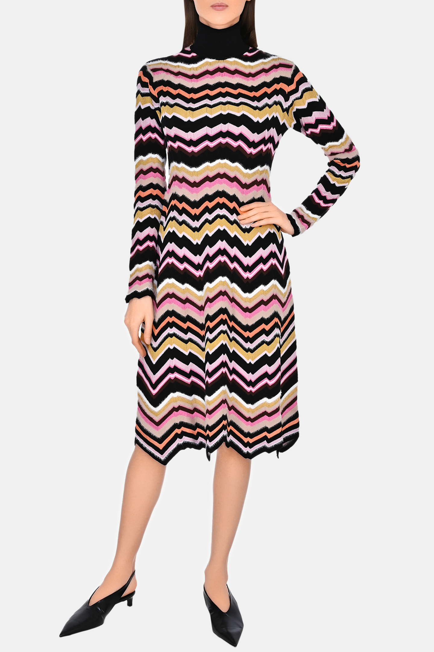 Платье с принтом MISSONI DS24WG24-BK036W, цвет: Разноцветный, Женский