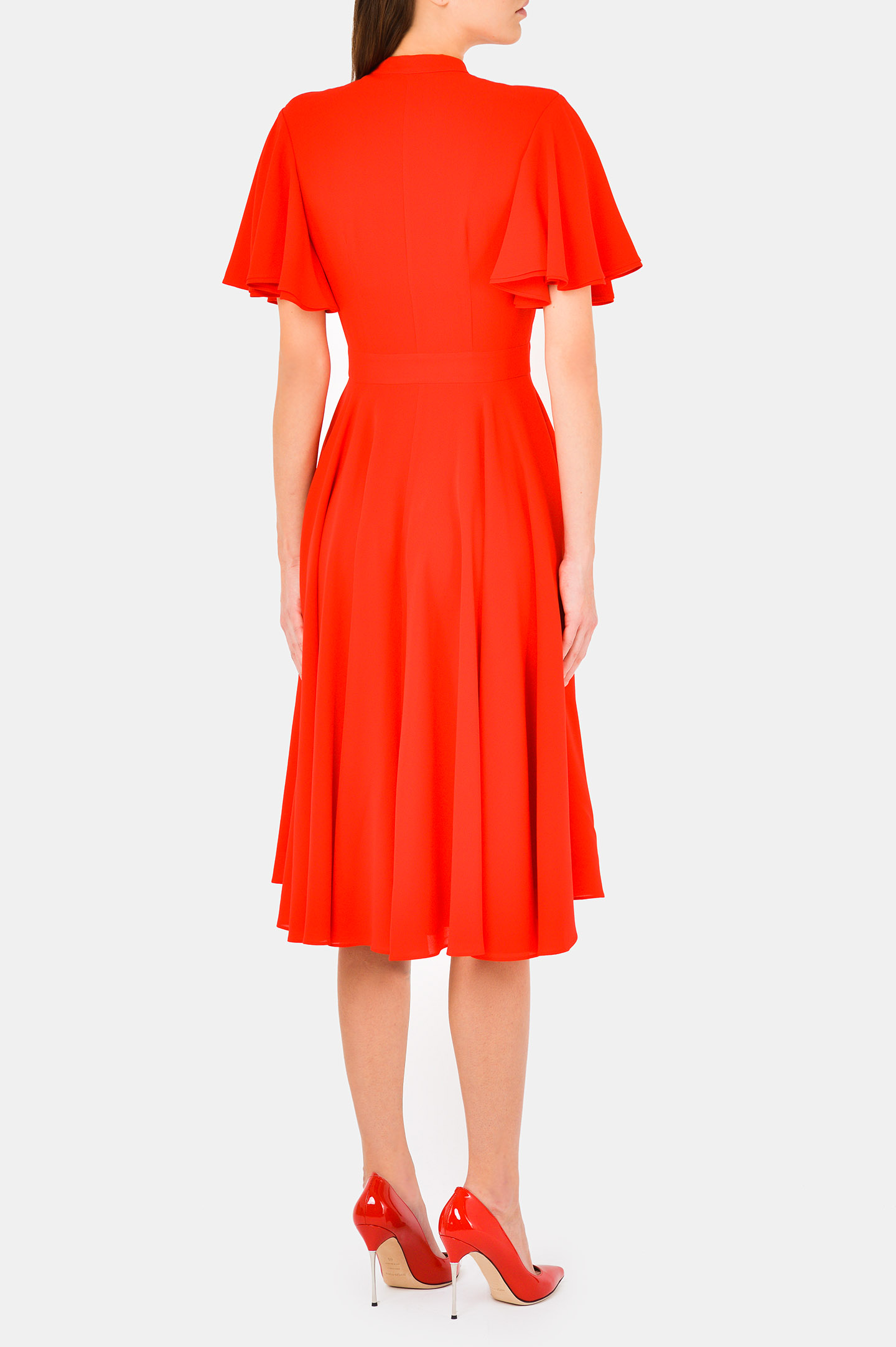 Платье ALEXANDER MCQUEEN 653094 QBAAF, цвет: Красный, Женский