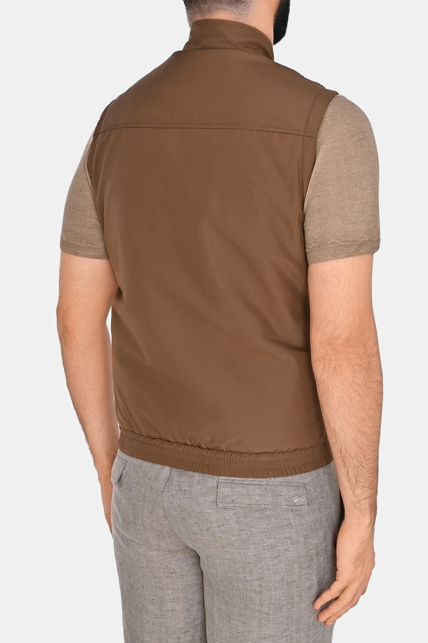 Жилет CANALI SG01121 O40989UG, цвет: Коричневый, Мужской