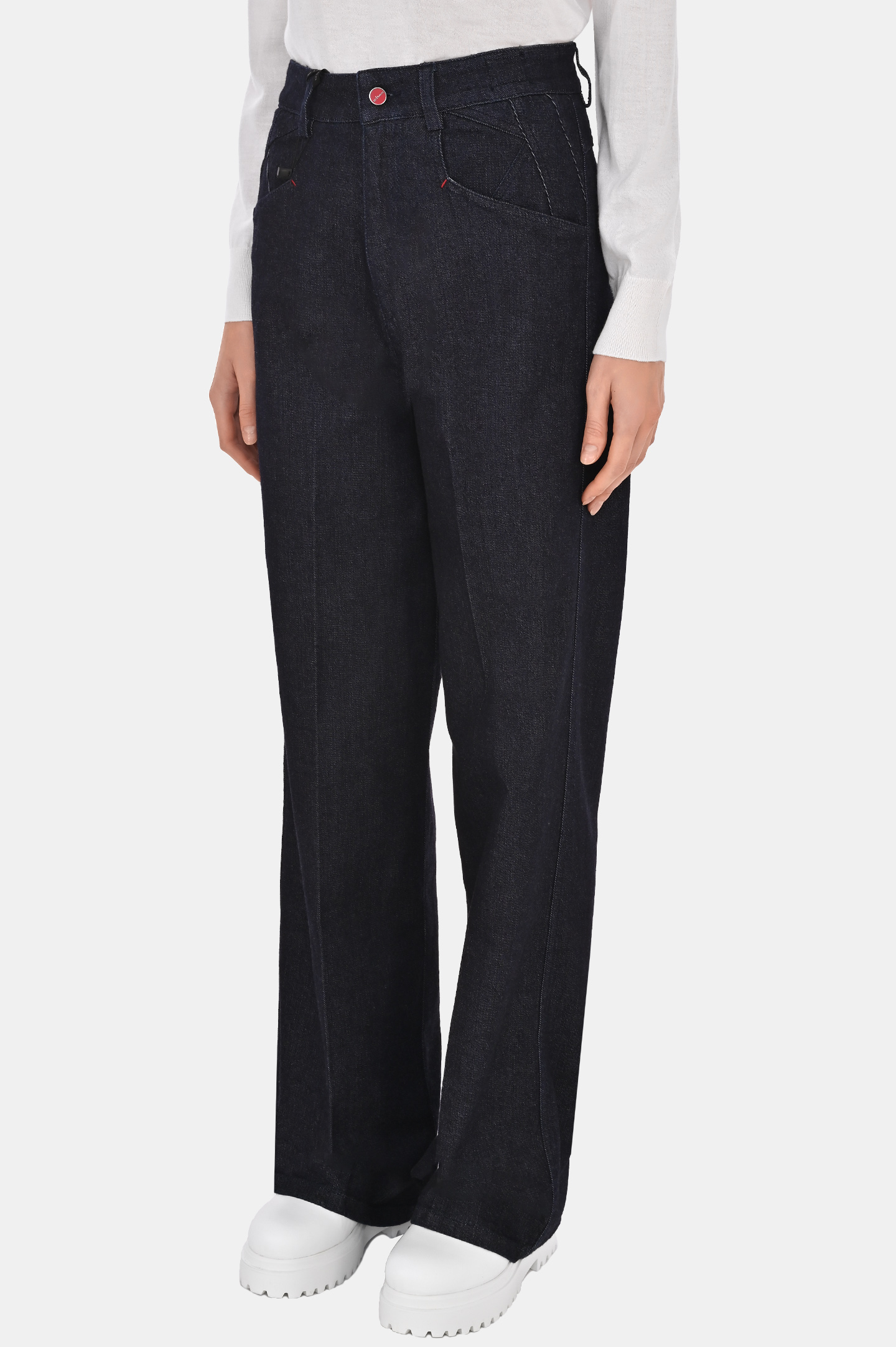 Джинсы KITON DJ56104XC50010, цвет: Темно-синий, Женский