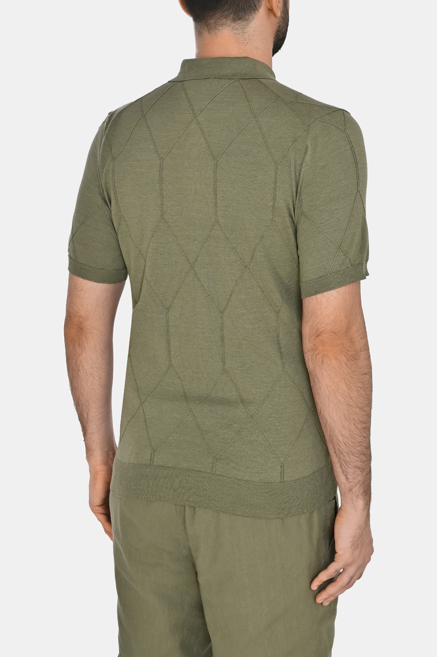 Поло (Джемпер) MANDELLI P25-1K007A-5645, цвет: Оливковый, Мужской