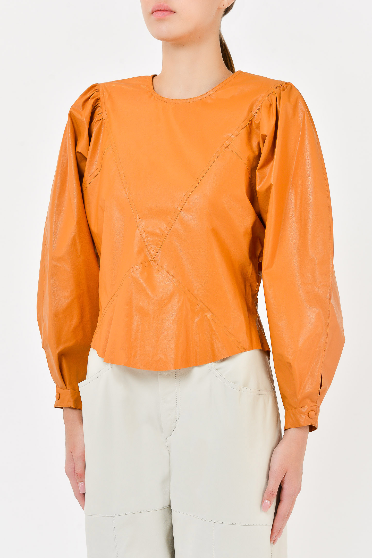 Блузка ISABEL MARANT HT1839-20A006I, цвет: Коричневый, Женский