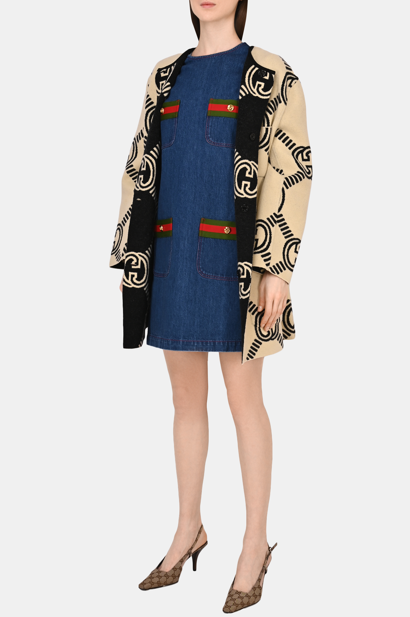 Кардиган GUCCI 678318 XKB5T, цвет: Молочный, Женский