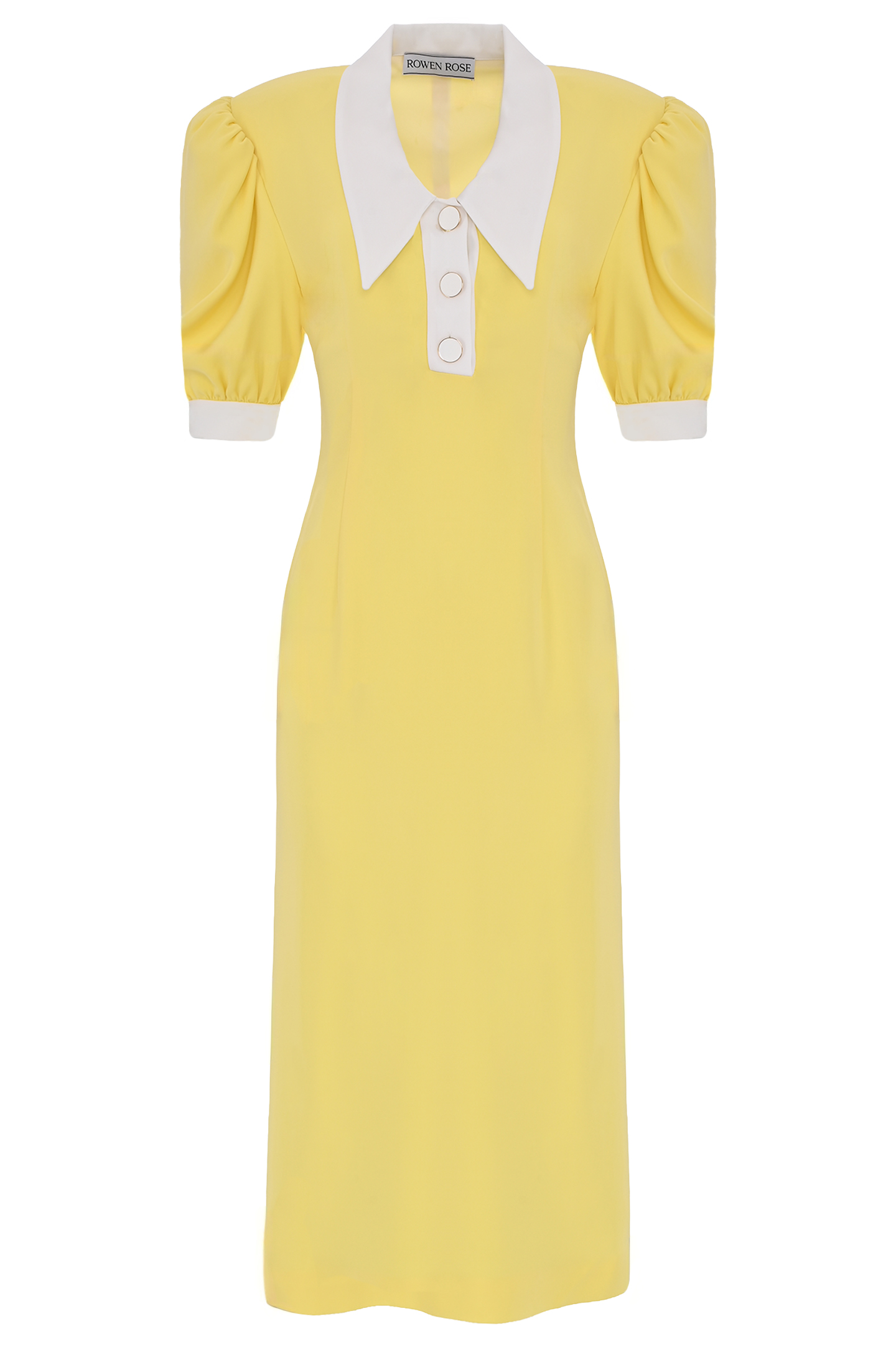 Платье ROWEN ROSE DRS_RR171, цвет: Желтый, Женский