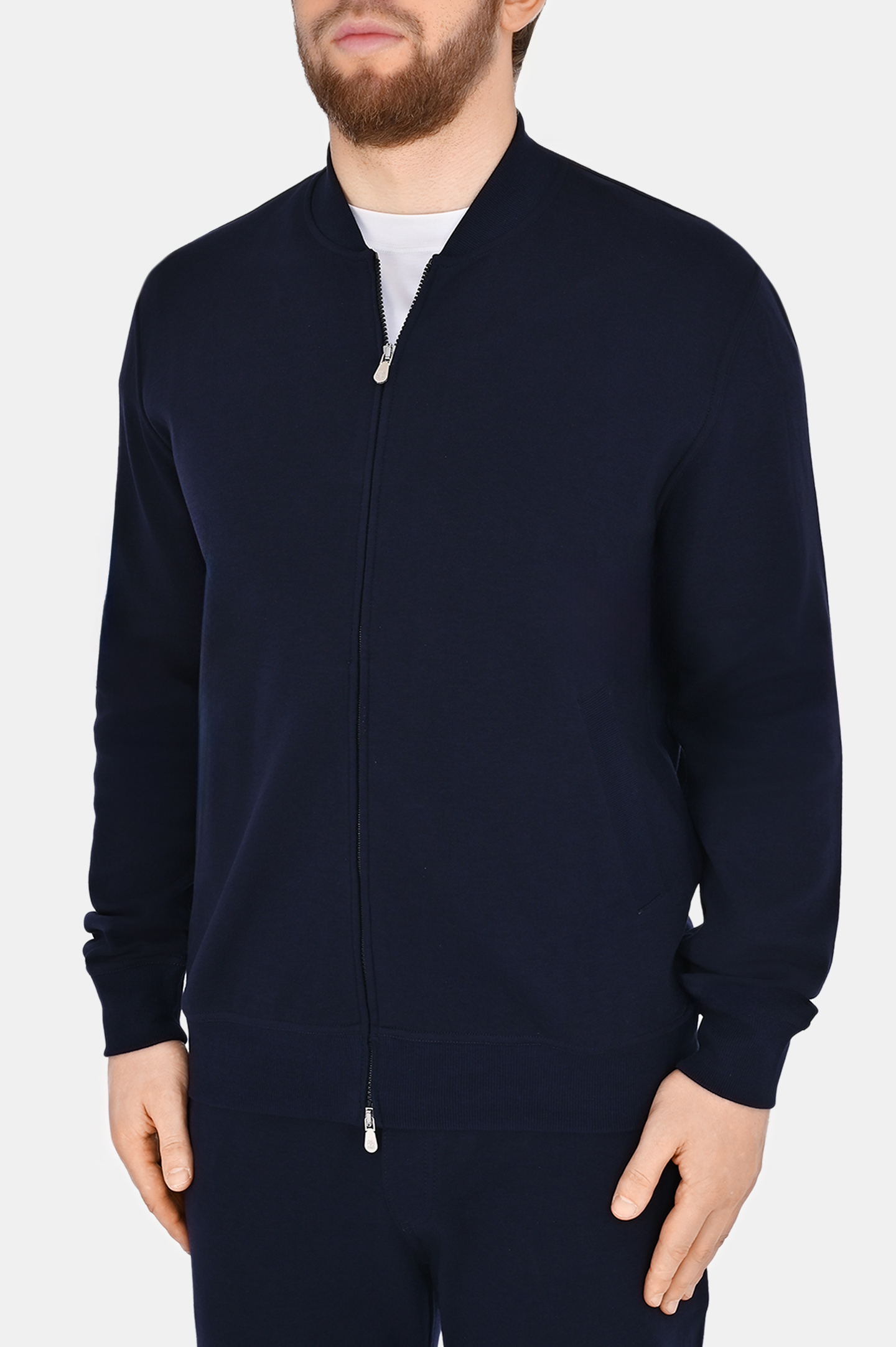 Куртка спорт BRUNELLO  CUCINELLI M0T35B2278, цвет: Темно-синий, Мужской
