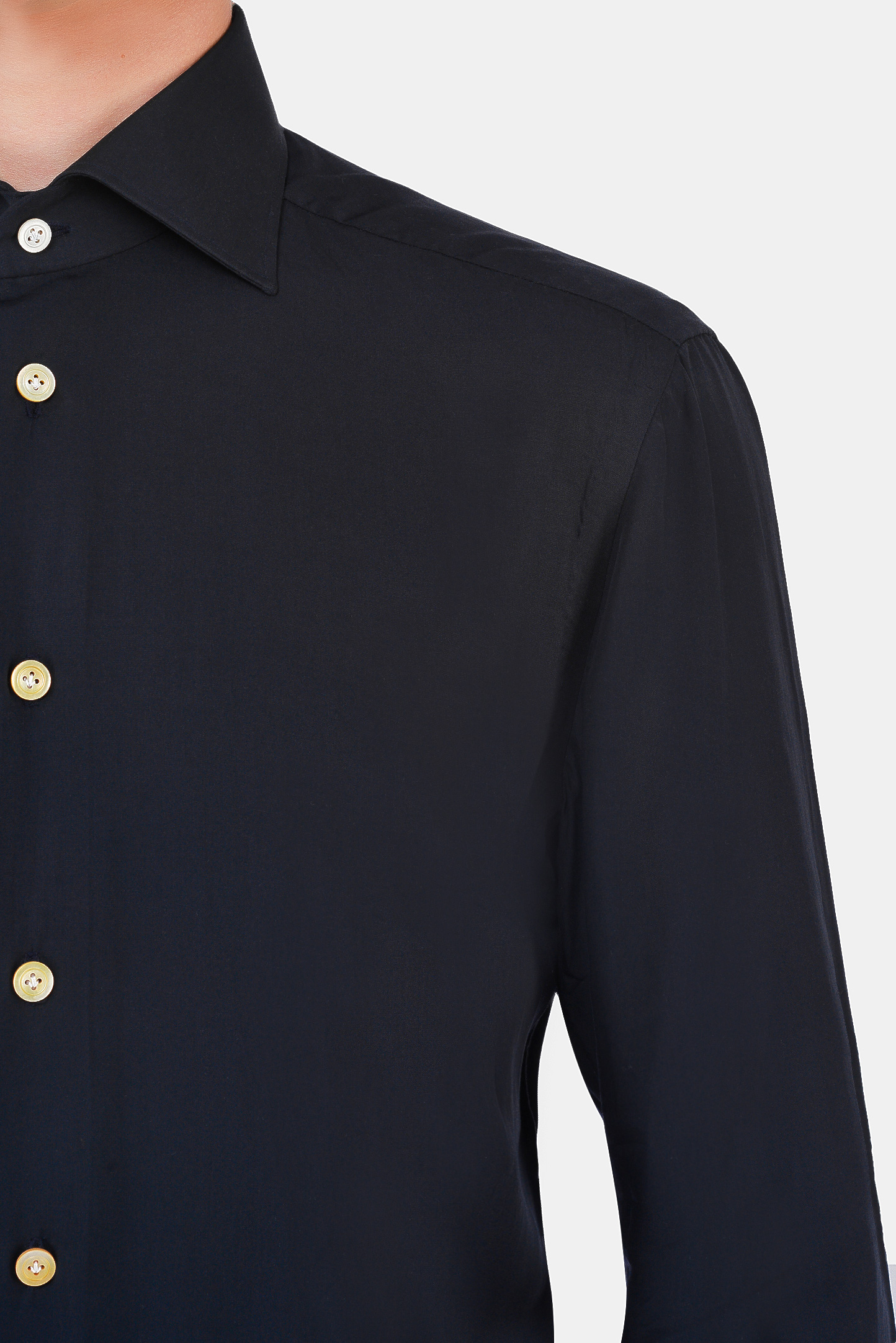 Рубашка KITON UCCH076140, цвет: Синий, Мужской