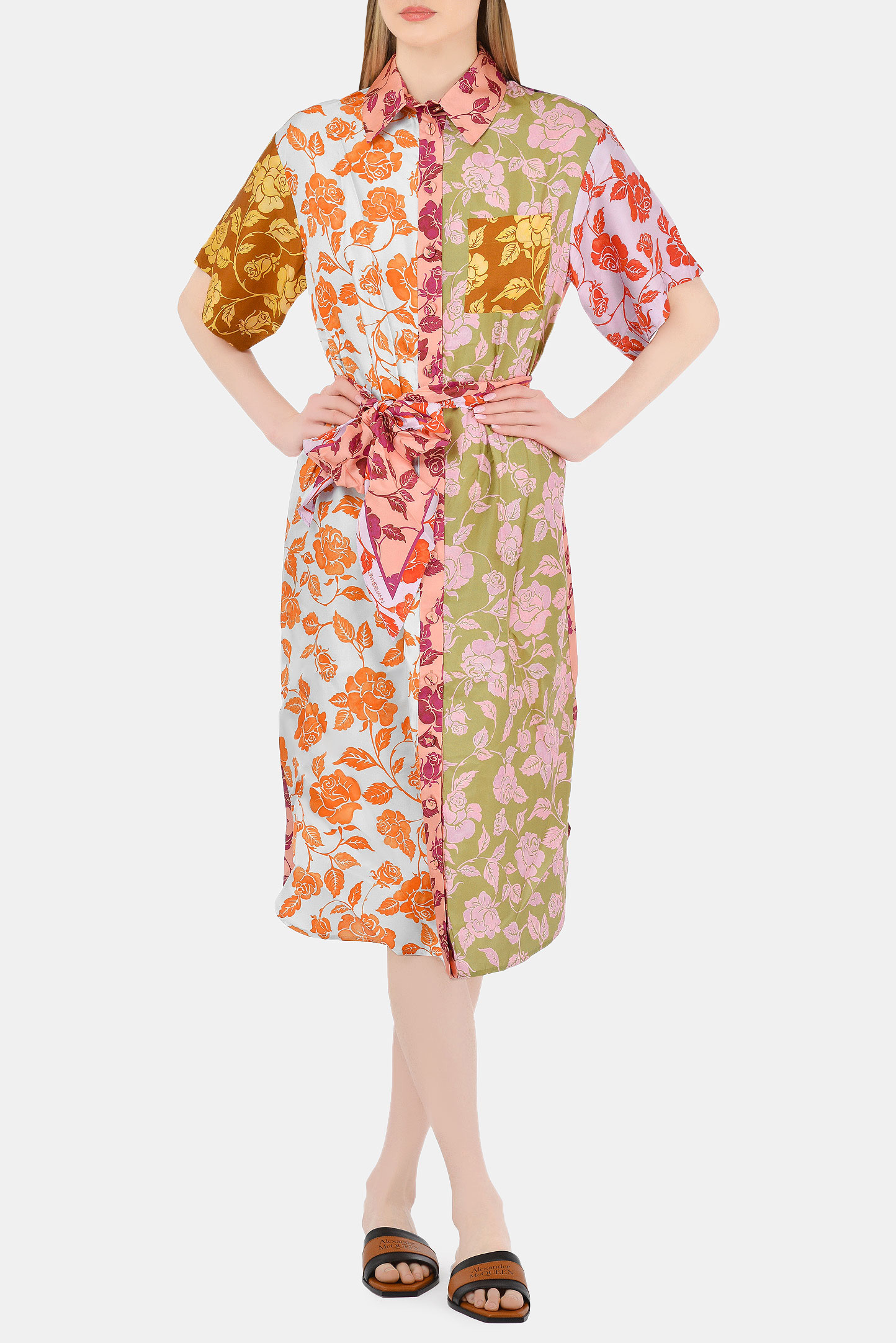 Платье ZIMMERMANN 1090DAND MIXRS, цвет: Разноцветный, Женский