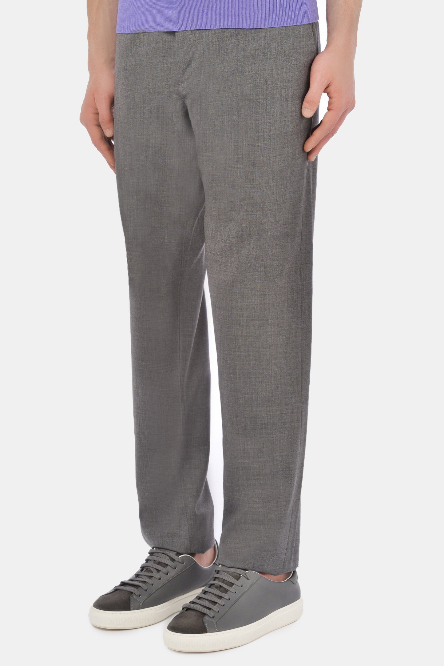 Брюки CANALI EW03221/201, цвет: Серый, Мужской