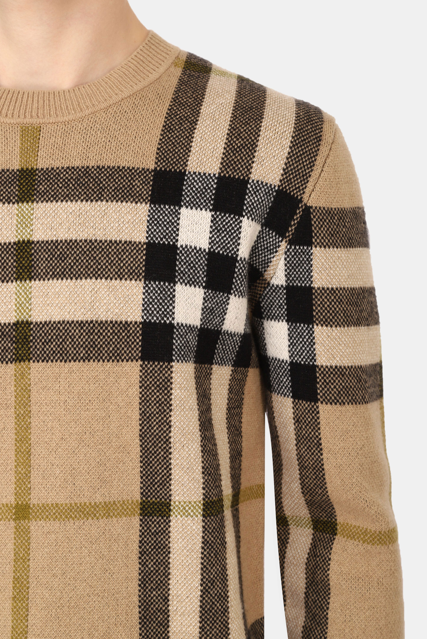 Свитер BURBERRY 8041286, цвет: Бежевый, Мужской