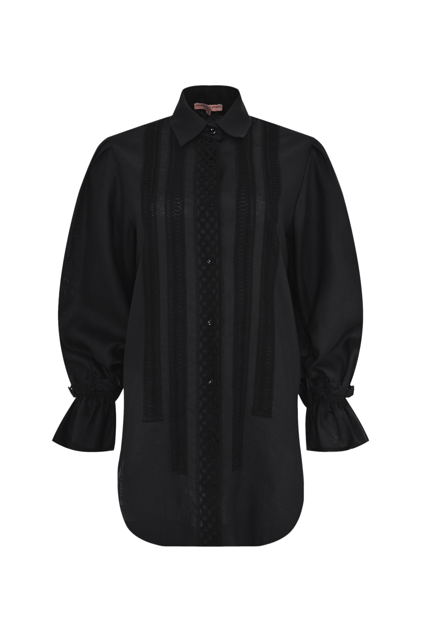 Блуза ERMANNO SCERVINO D424K601FQN, цвет: Черный, Женский