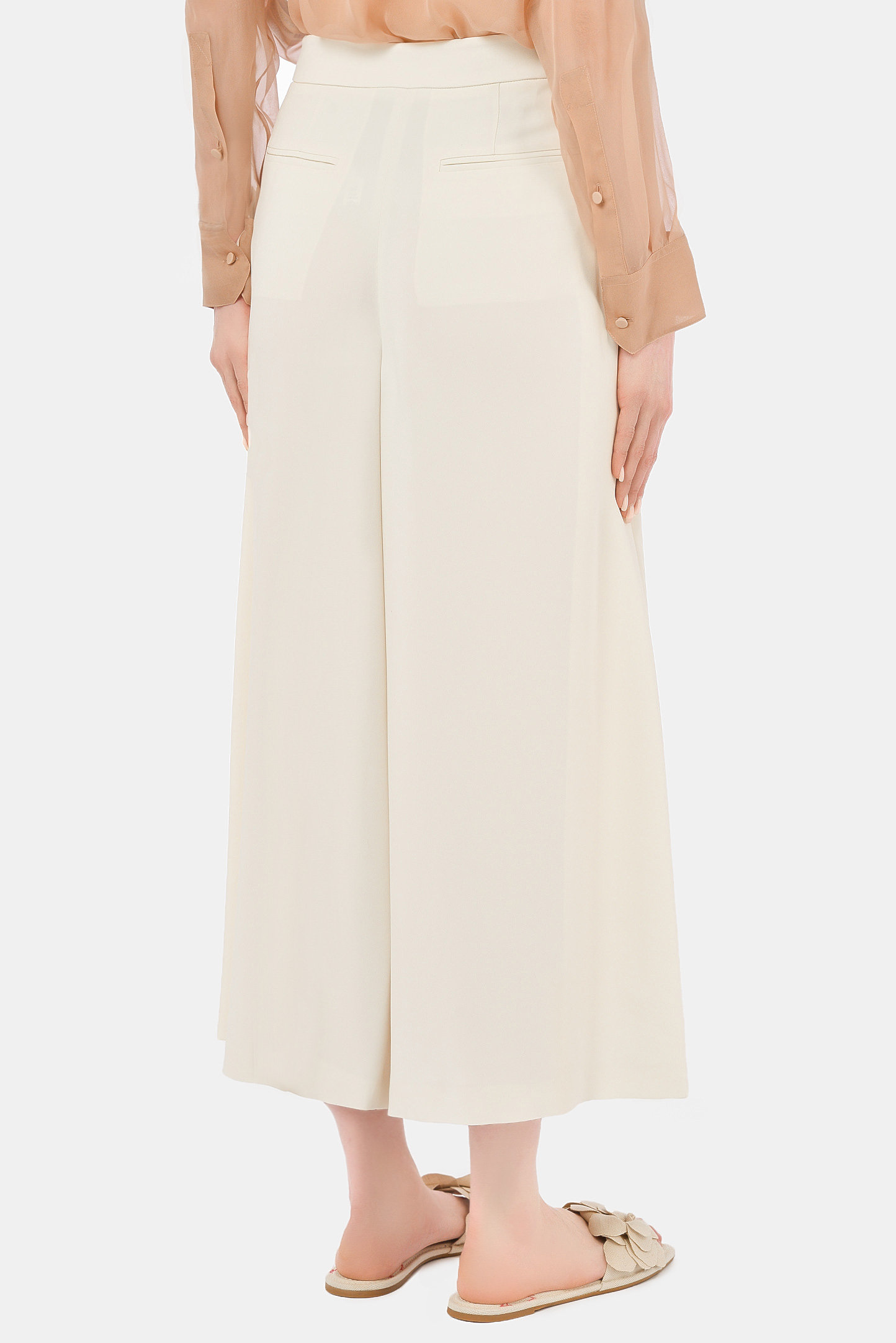 Брюки VALENTINO PAP VB3RB45065C, цвет: Молочный, Женский