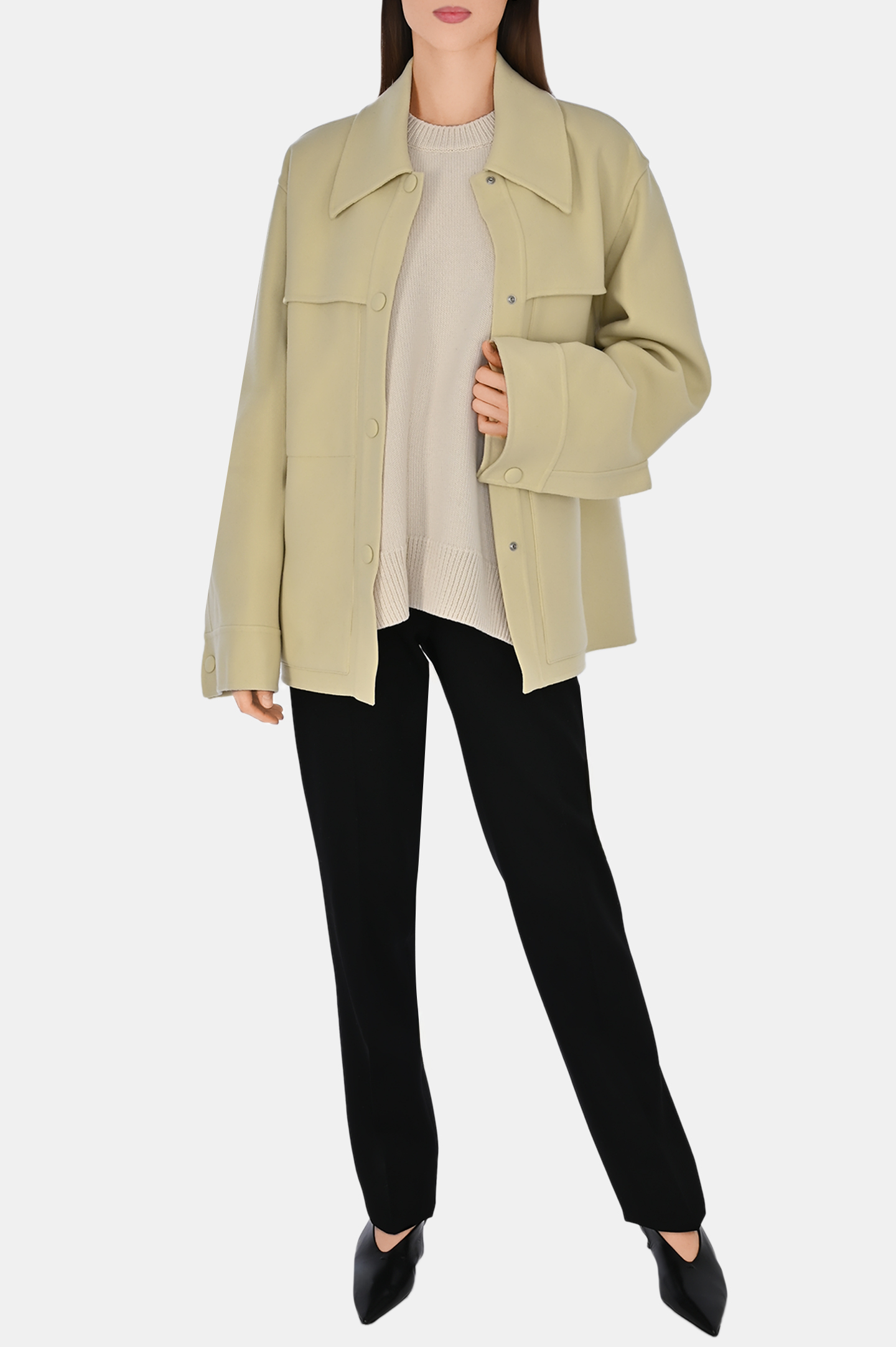 Жакет из кашемира JIL SANDER J02BN0186 J35002, цвет: Желтый, Женский