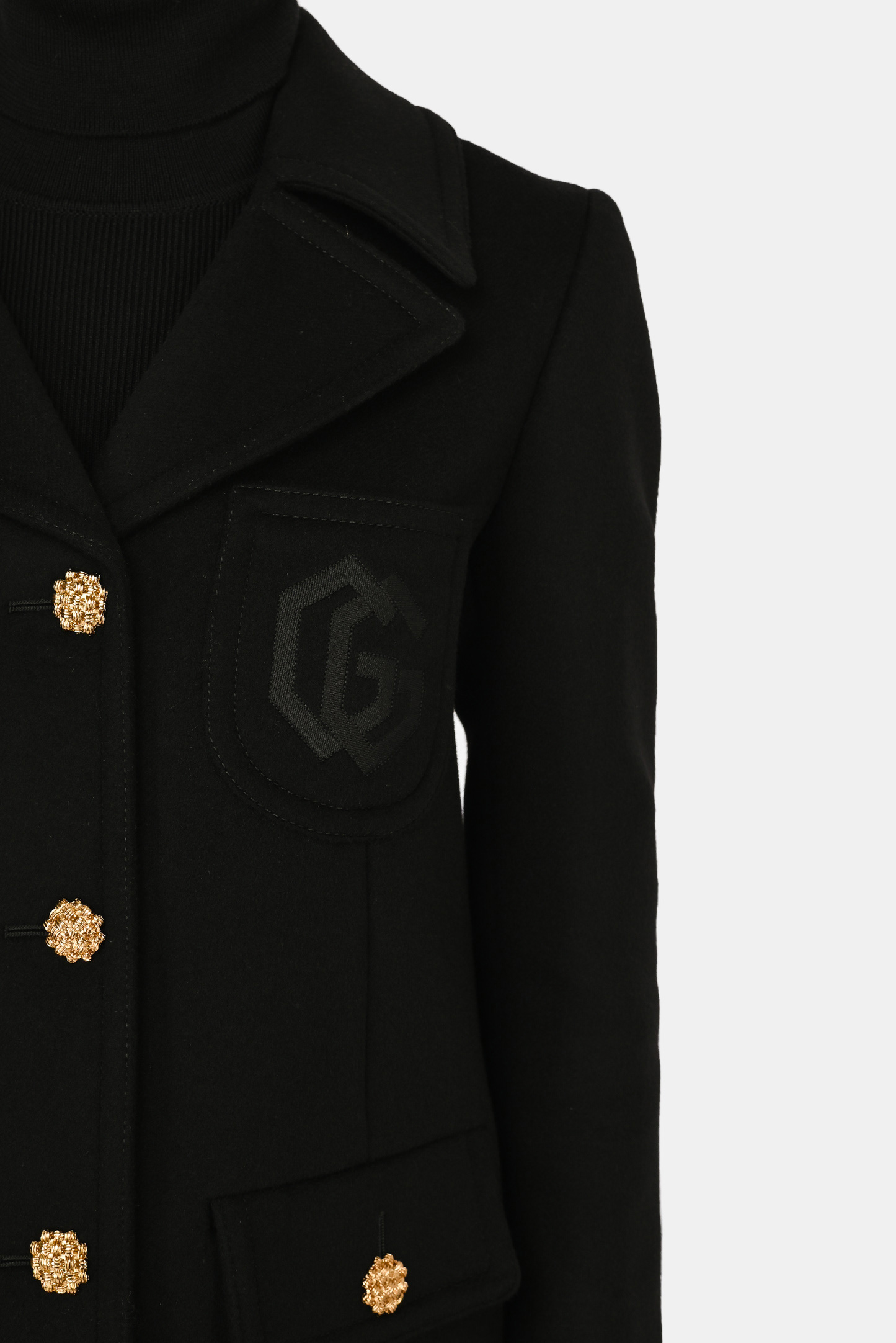 Пальто GUCCI 657054 ZAG3M, цвет: Черный, Женский