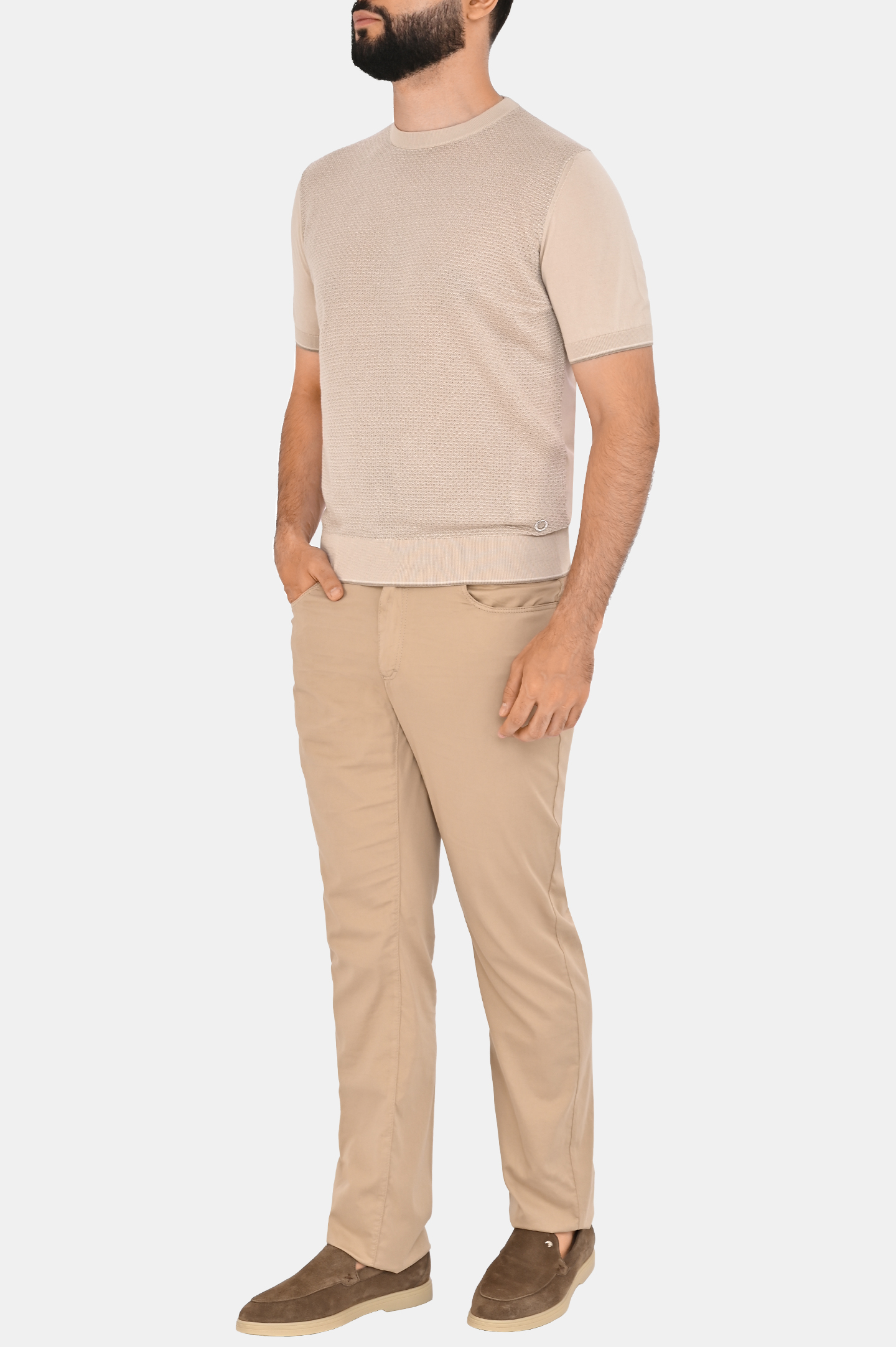 Брюки STEFANO RICCI M8T51B0070 TFANT, цвет: Бежевый, Мужской