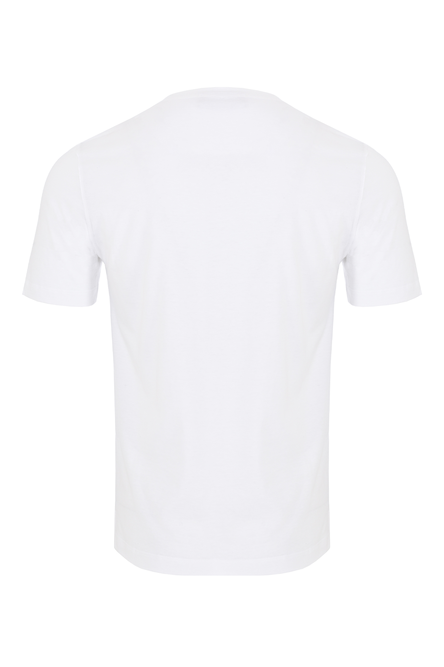 Хлопковая футболка с логотипом CANALI MJ02039 T0806, цвет: Белый, Мужской