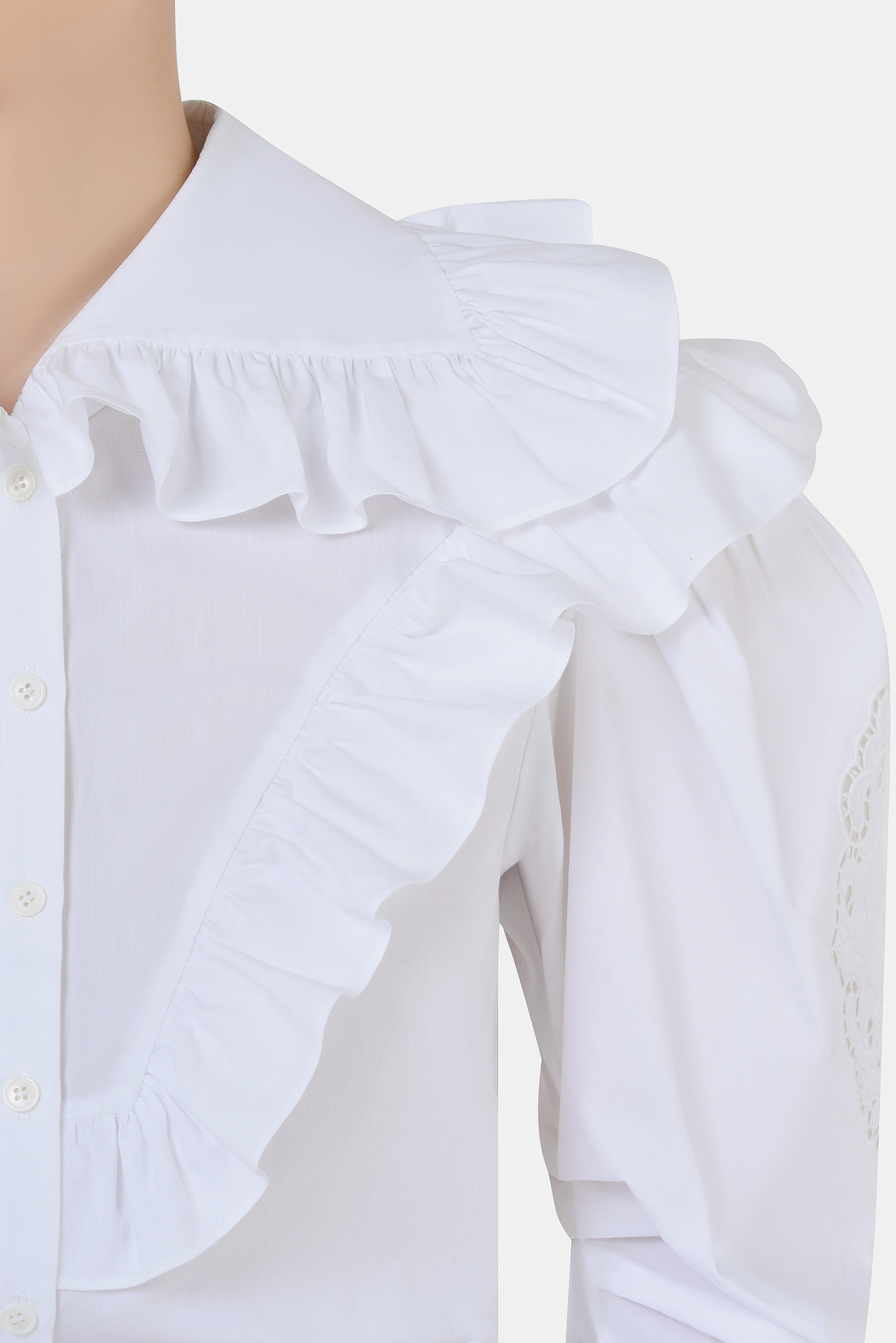 Блуза PHILOSOPHY DI LORENZO SERAFINI A0208-2119, цвет: Белый, Женский