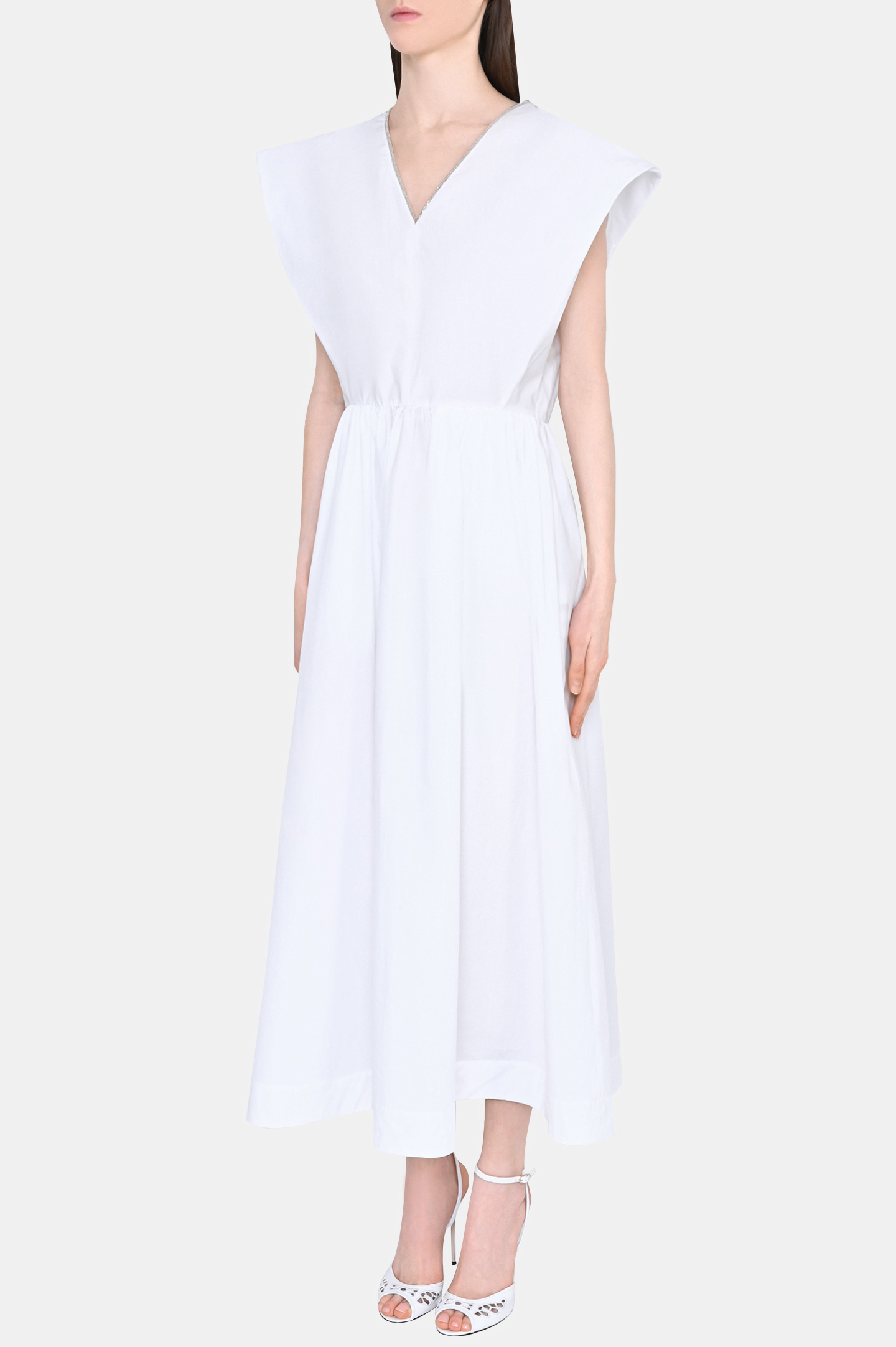 Платье FABIANA FILIPPI ABD273W193D252, цвет: Белый, Женский