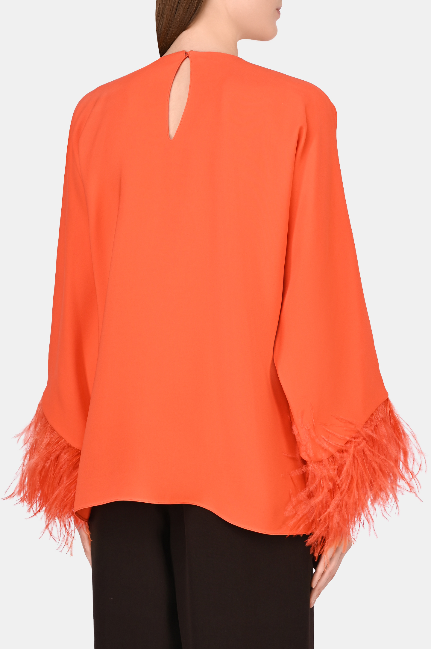 Блуза VALENTINO PAP XB3AE6U01MM, цвет: Оранжевый, Женский