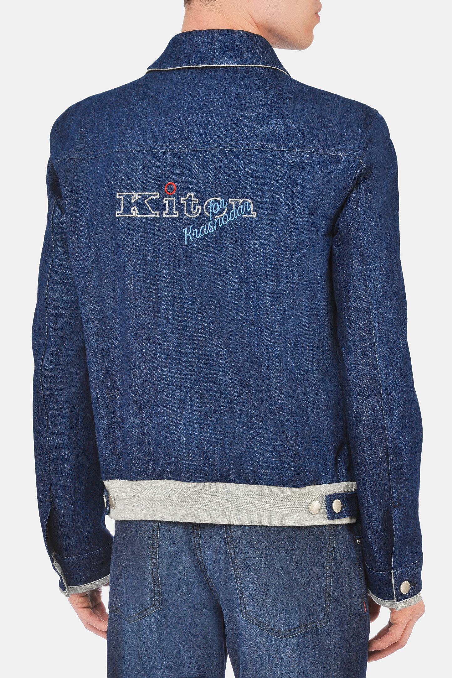 Куртка KITON UW0948AV07T920, цвет: Синий, Мужской