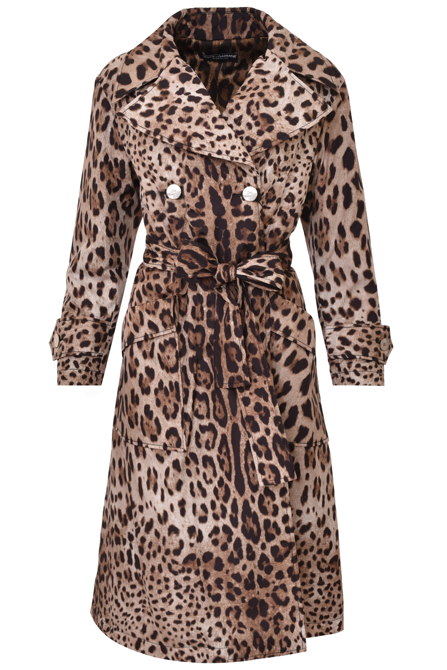 Плащ DOLCE & GABBANA F0AV1T FSM7M, цвет: Леопардовый, Женский