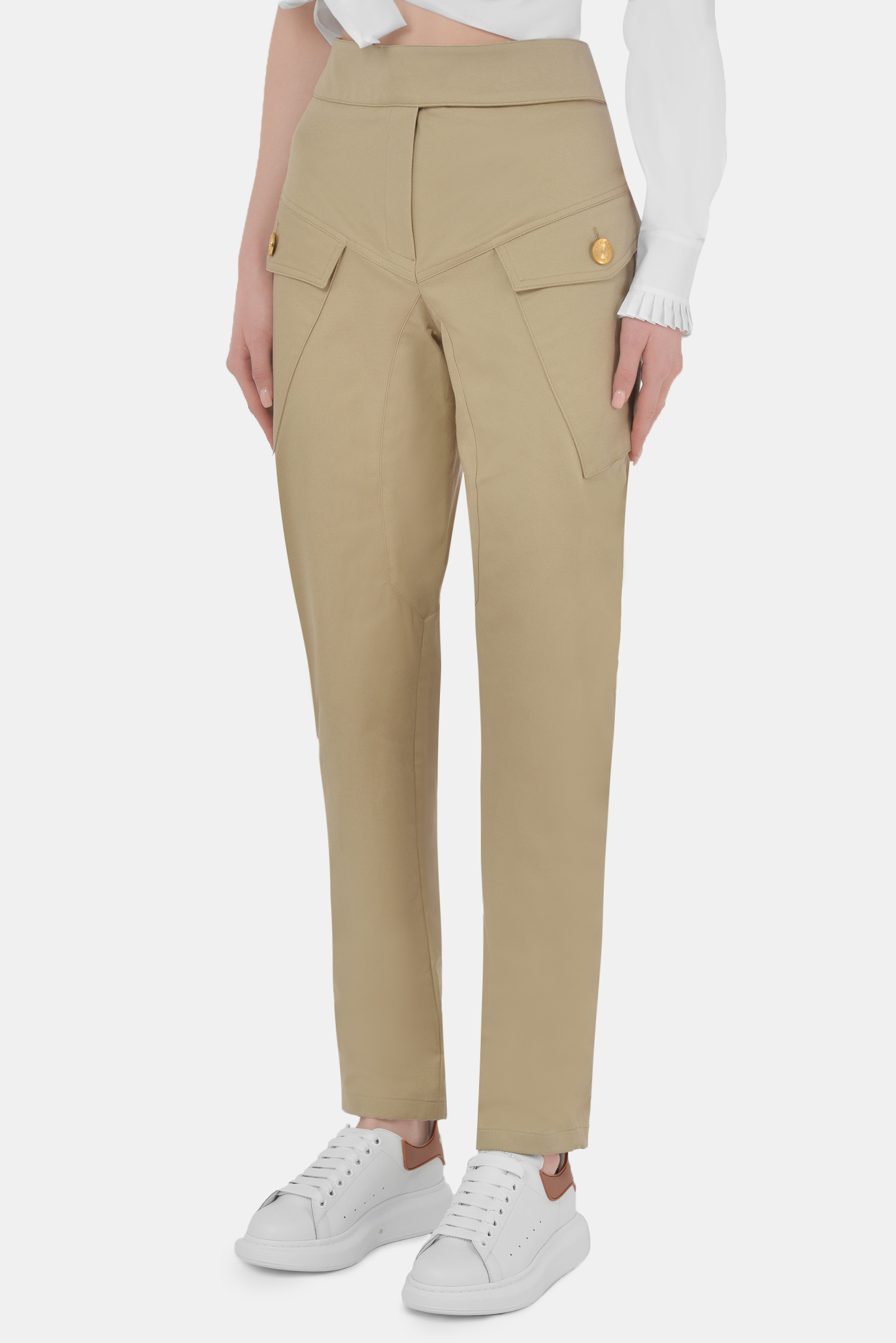 Брюки ALEXANDRE VAUTHIER 211PA1406, цвет: Бежевый, Женский