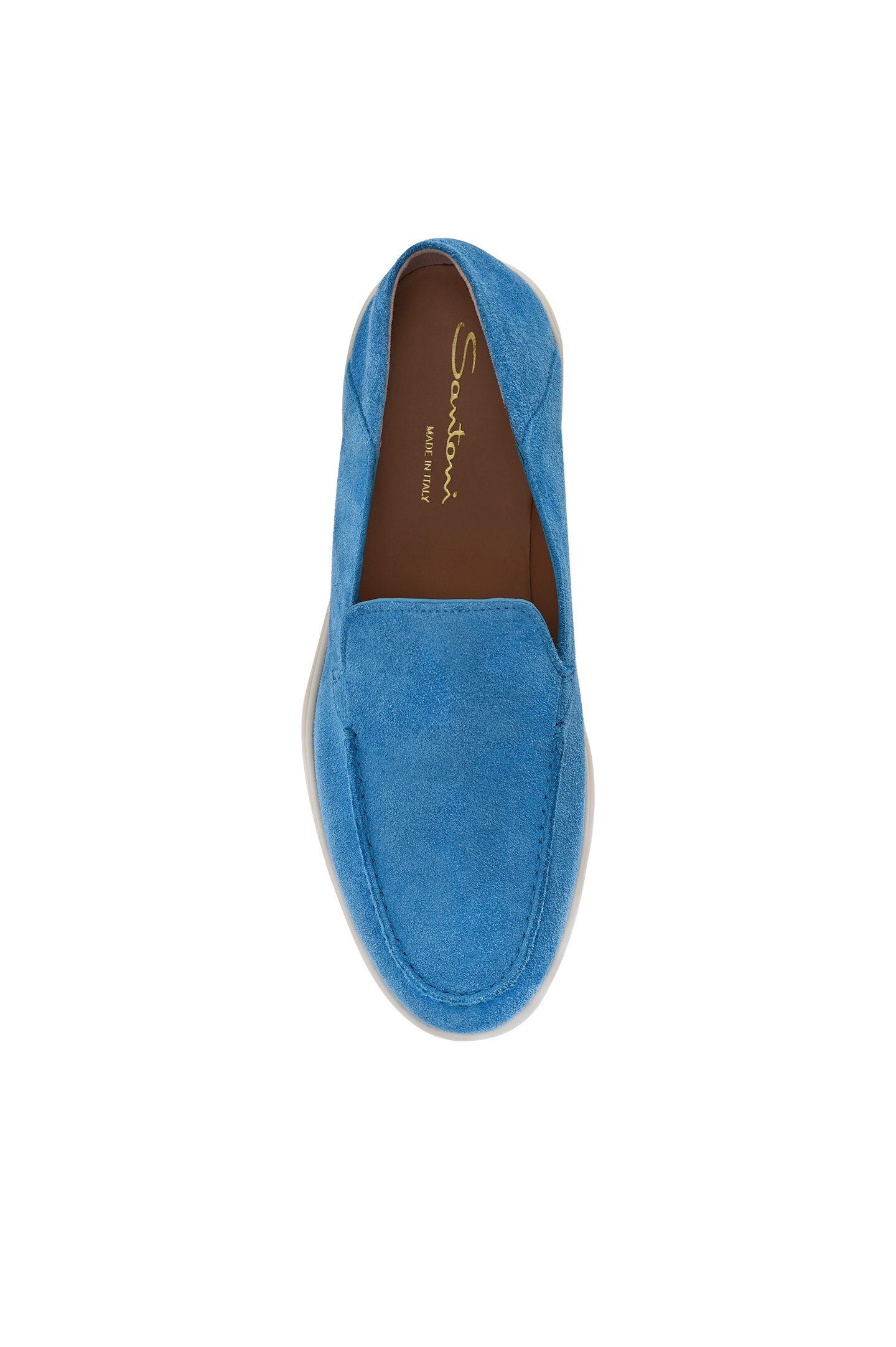 Лоферы SANTONI WUYA58673TISNCRJZ32, цвет: Голубой, Женский