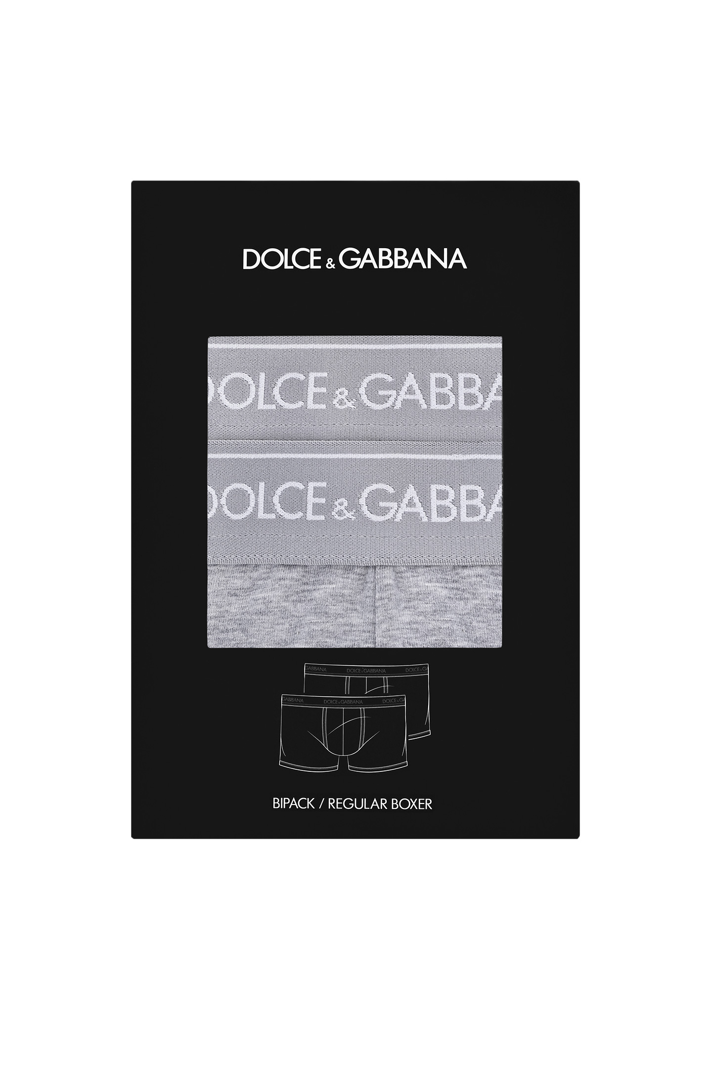 Набор трусов DOLCE & GABBANA M9C07J ONN95, цвет: Серый, Мужской