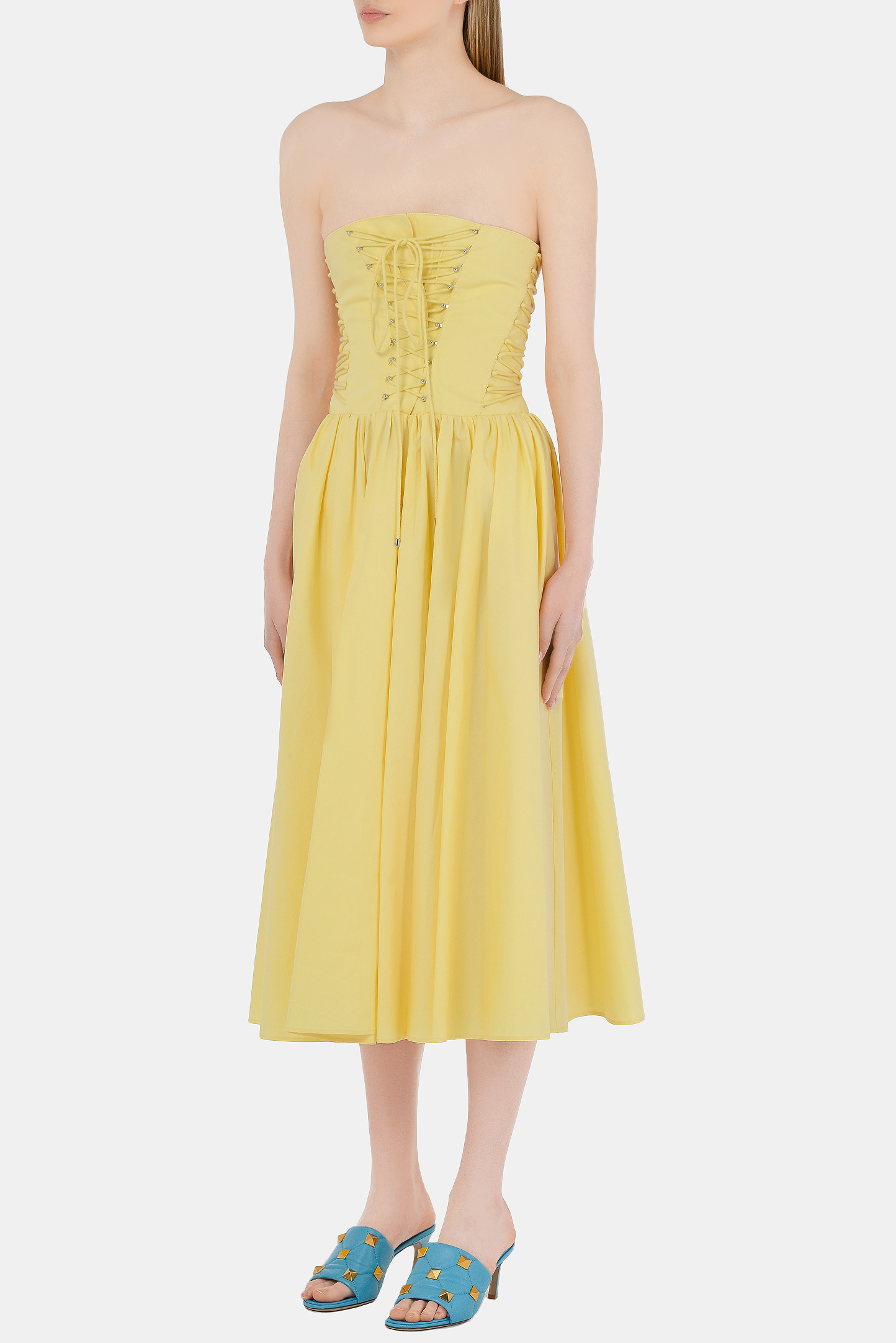 Платье PHILOSOPHY DI LORENZO SERAFINI A0411-2119, цвет: Желтый, Женский