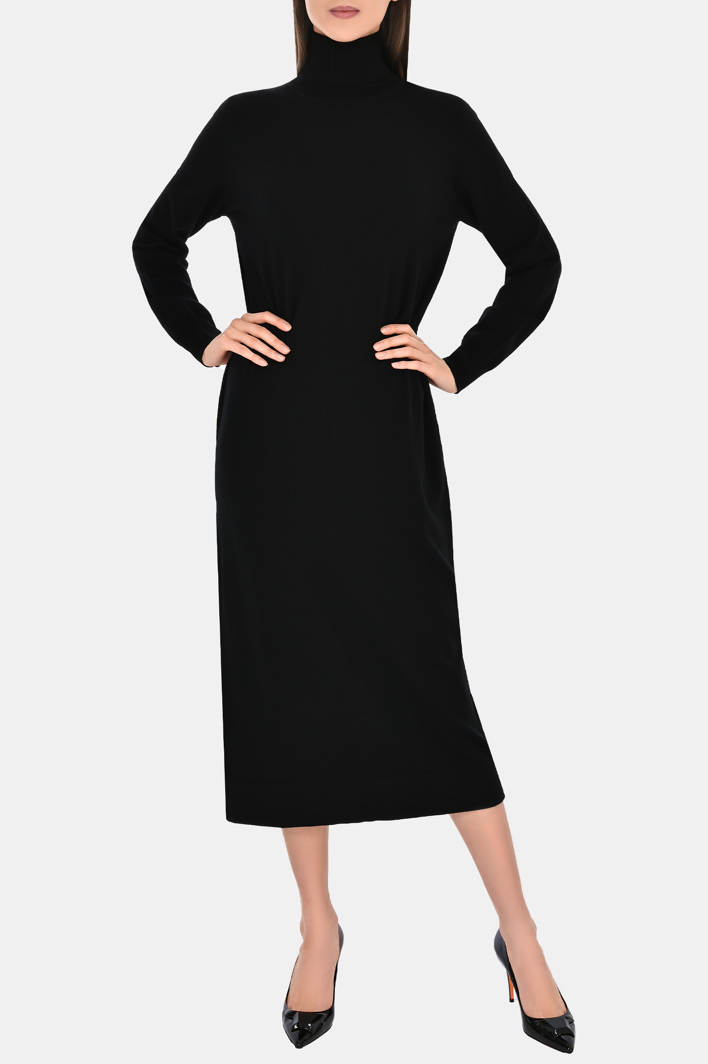 Платье P.A.R.O.S.H. D550821-LIME, цвет: Черный, Женский