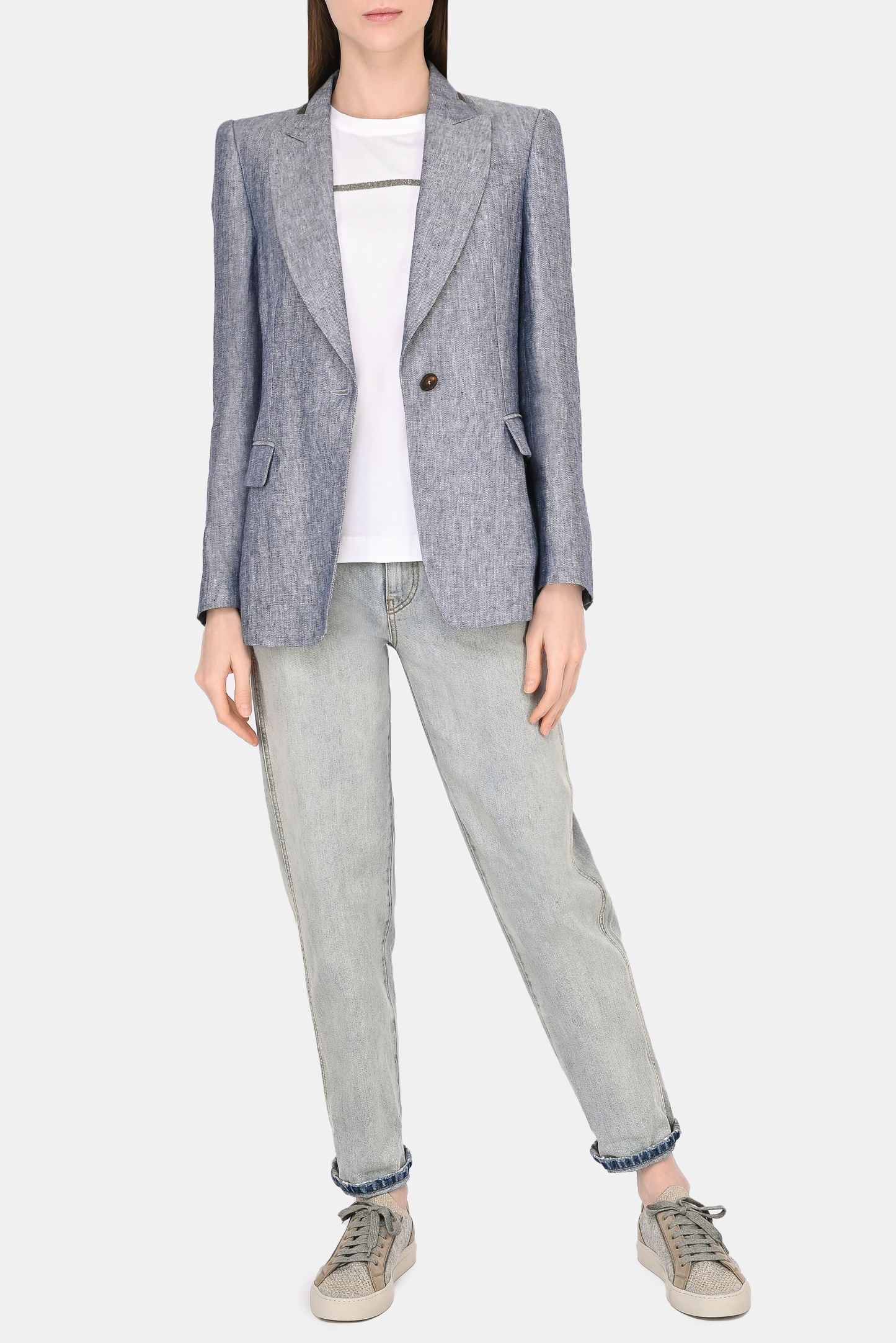 Жакет BRUNELLO  CUCINELLI MW4592016, цвет: Синий, Женский