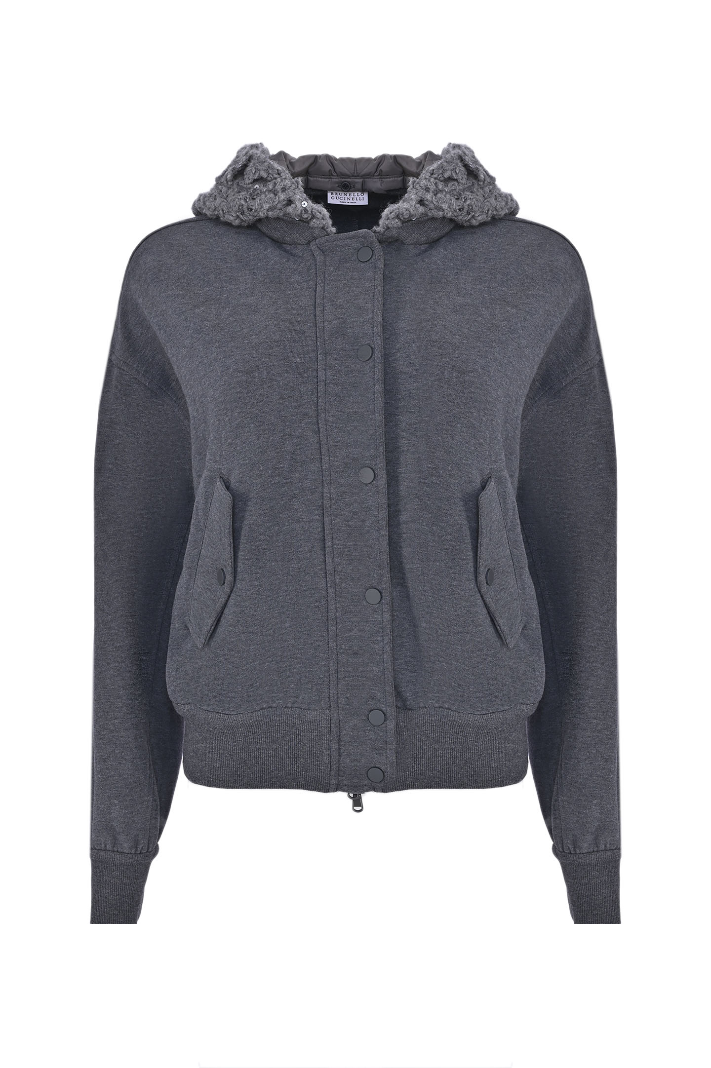 Куртка BRUNELLO  CUCINELLI MN05NDJ306, цвет: Темно-серый, Женский