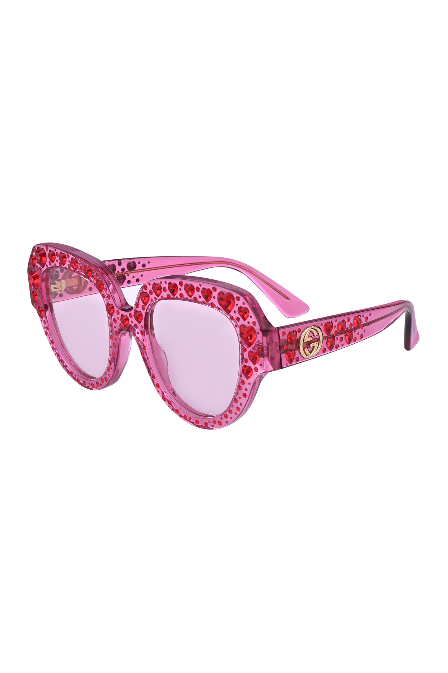 Солнцезащитные очки GUCCI 504333 J0070, цвет: Розовый, Женский