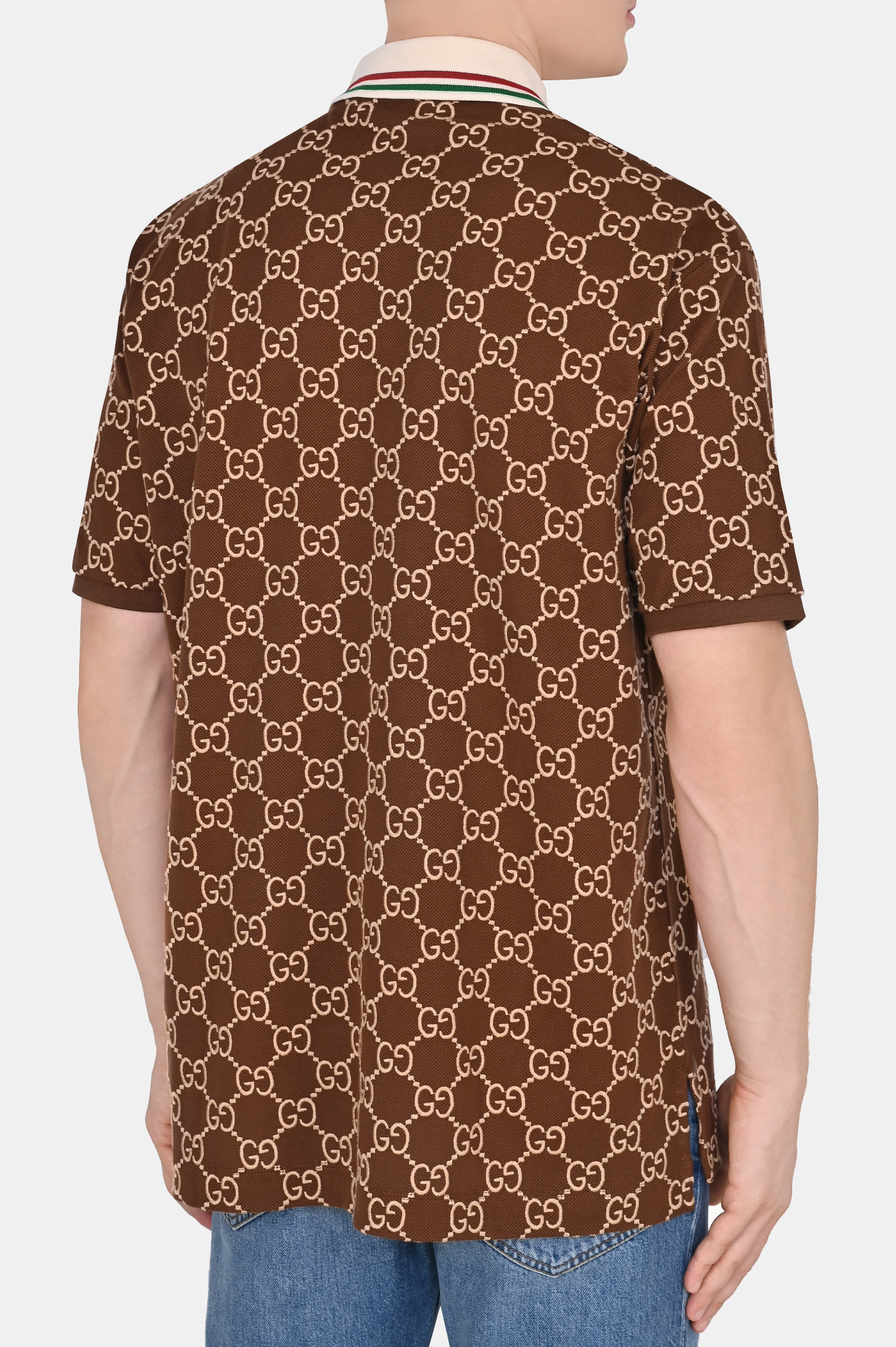 Поло GUCCI 598956 XJB0U, цвет: Коричневый, Мужской