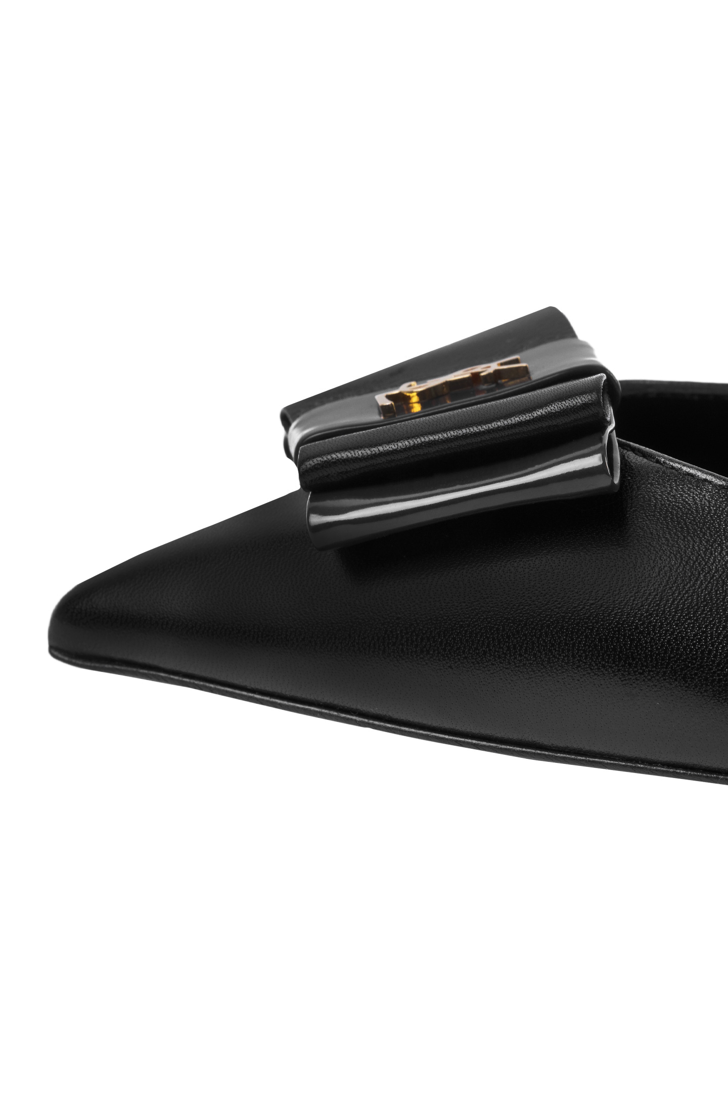 Балетки SAINT LAURENT 649621 1ZJ10, цвет: Черный, Женский