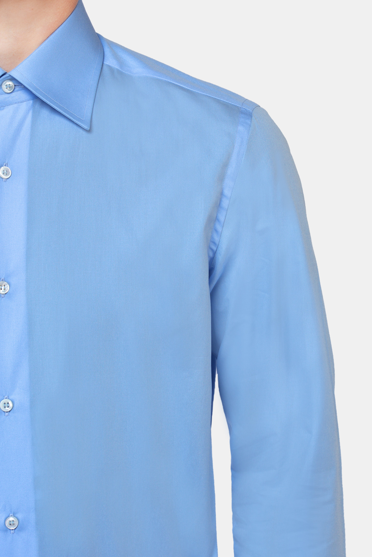 Рубашка BRIONI RCL02Z PZ016, цвет: Голубой, Мужской