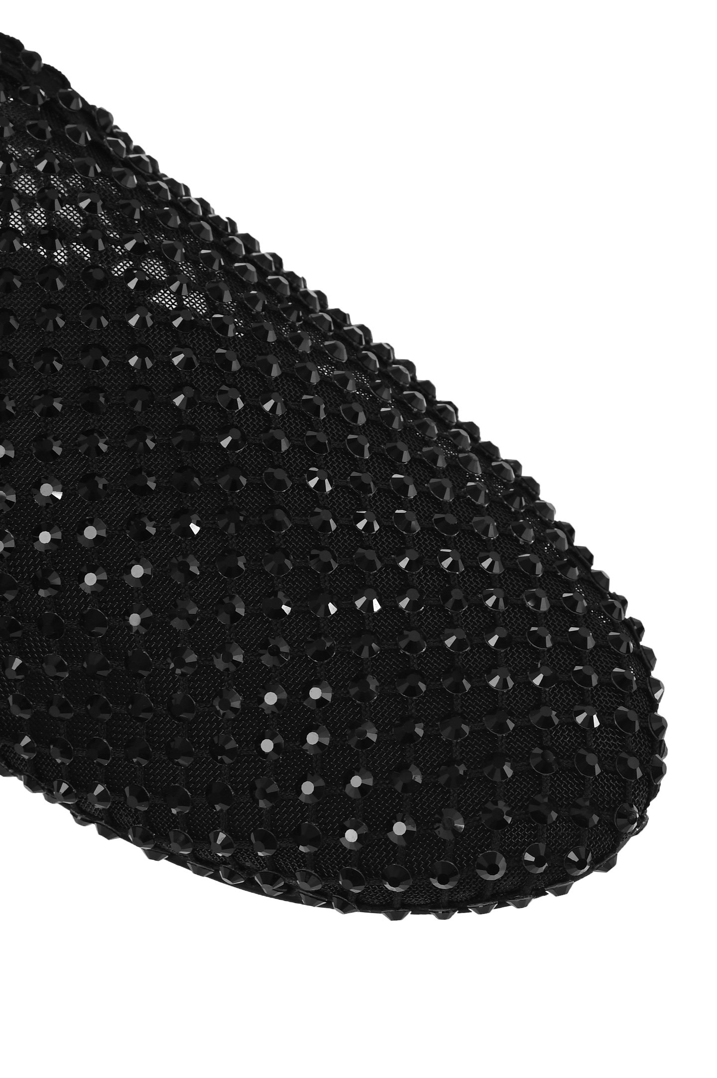 Шлепанцы сетка со стразами LE SILLA 0180B020MTPPSAS933, цвет: Черный, Женский