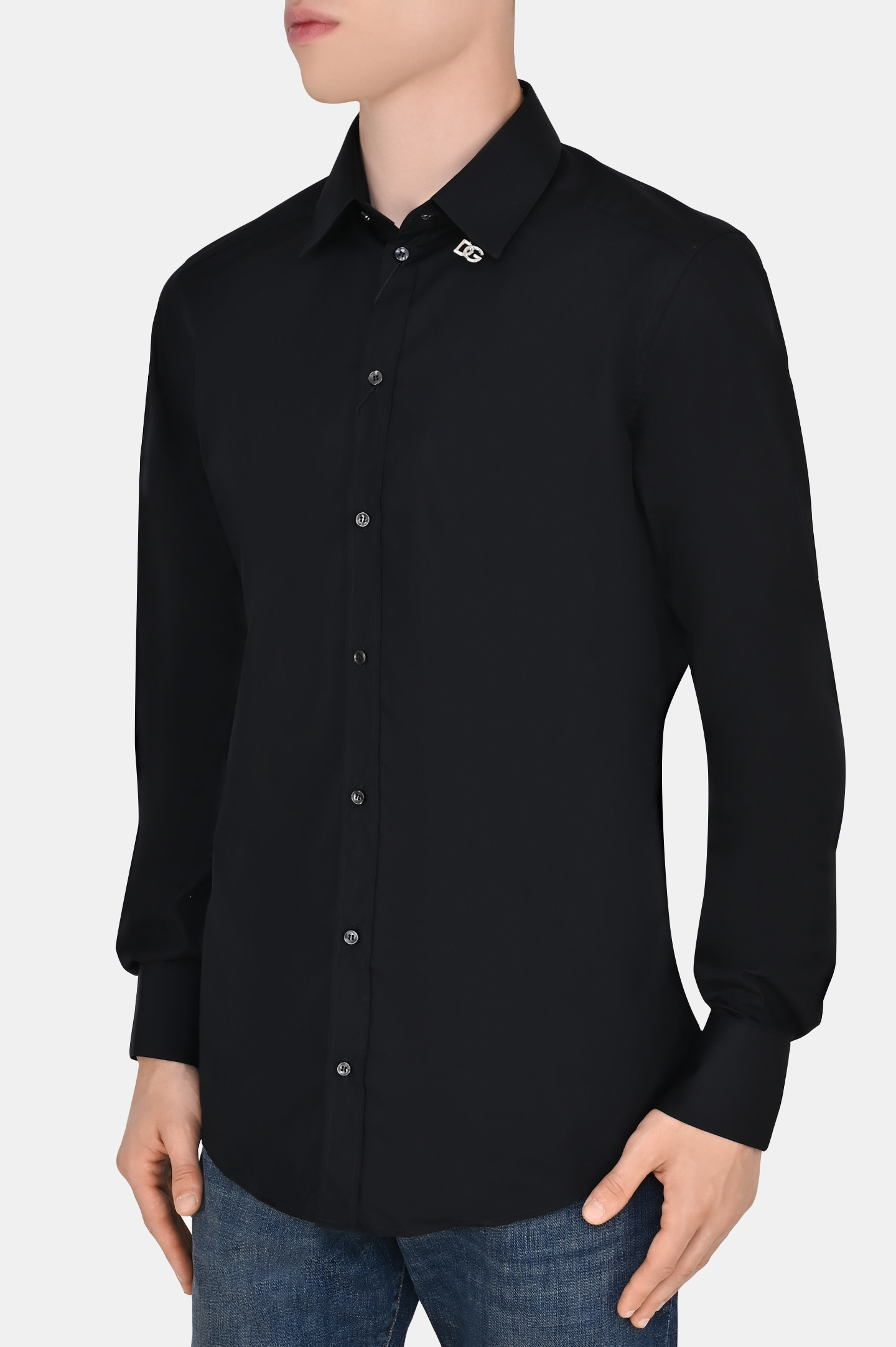 Рубашка DOLCE & GABBANA G5EJ0T GF114, цвет: Черный, Мужской