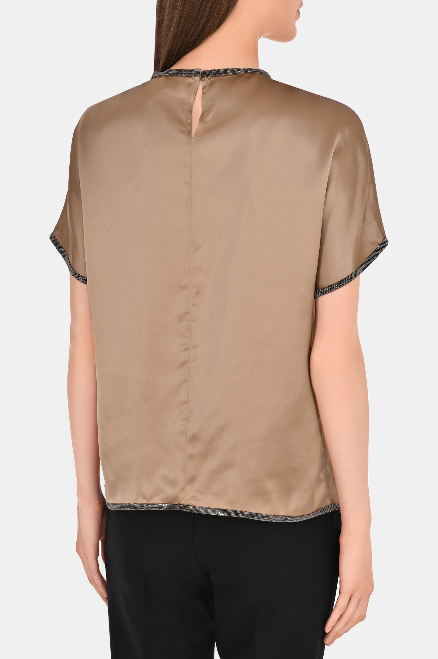 Блуза FABIANA FILIPPI TPD213F214D575, цвет: Коричневый, Женский