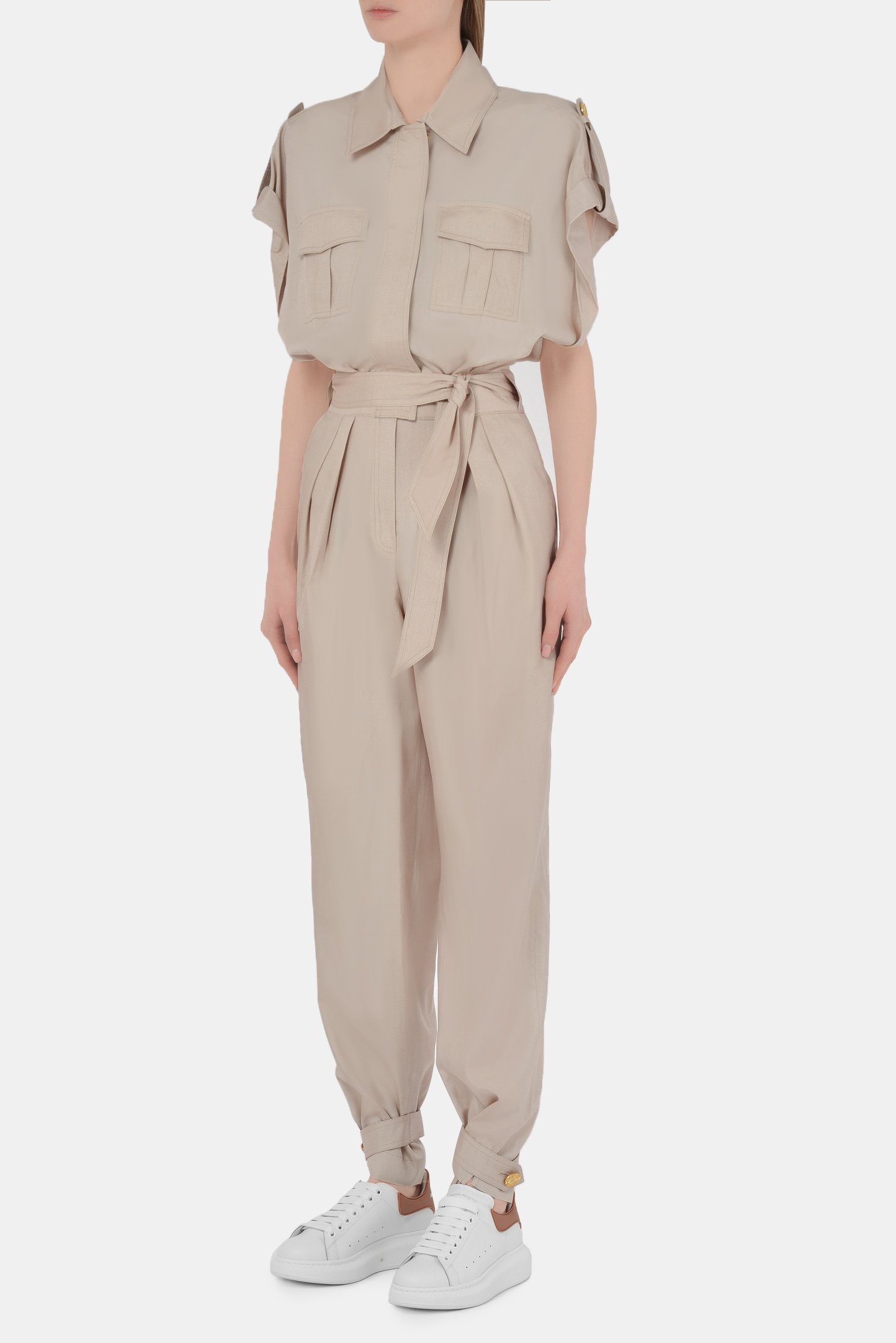Комбинезон ALEXANDRE VAUTHIER 211JS1400, цвет: Бежевый, Женский