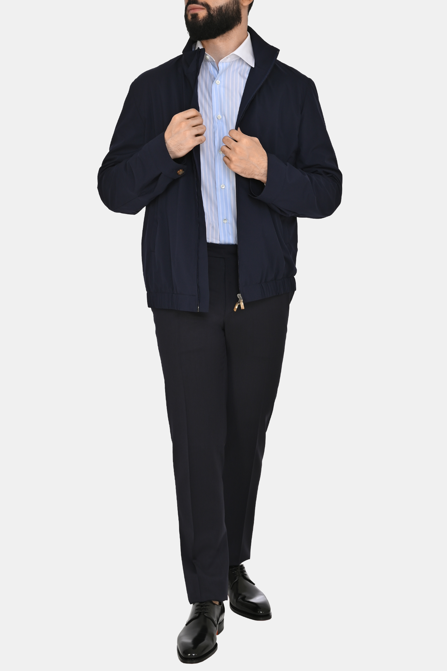 Брюки CANALI AR02523 710196R, цвет: Темно-синий, Мужской