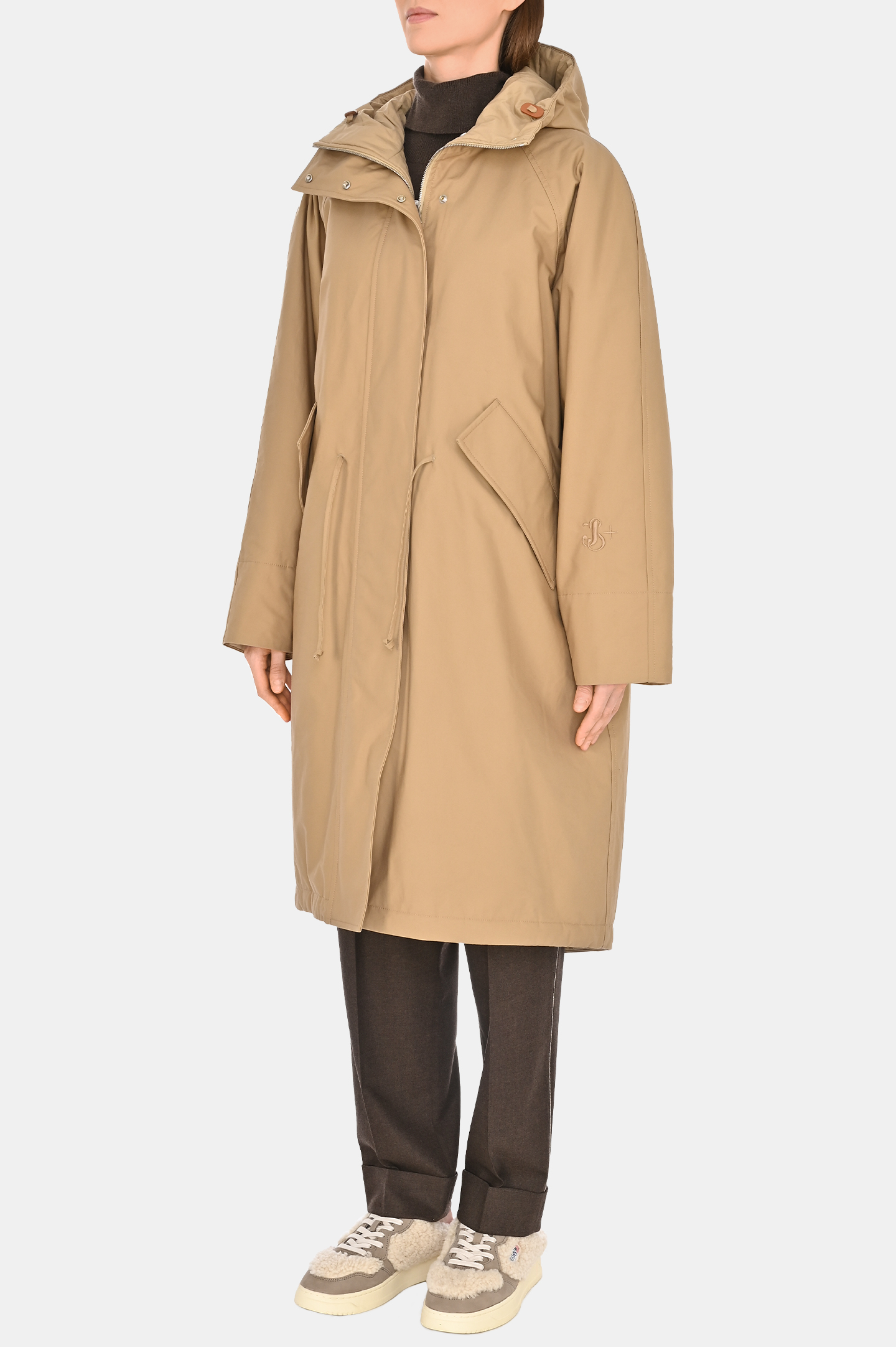 Пальто JIL SANDER J40AA0121 J45039, цвет: Бежевый, Женский