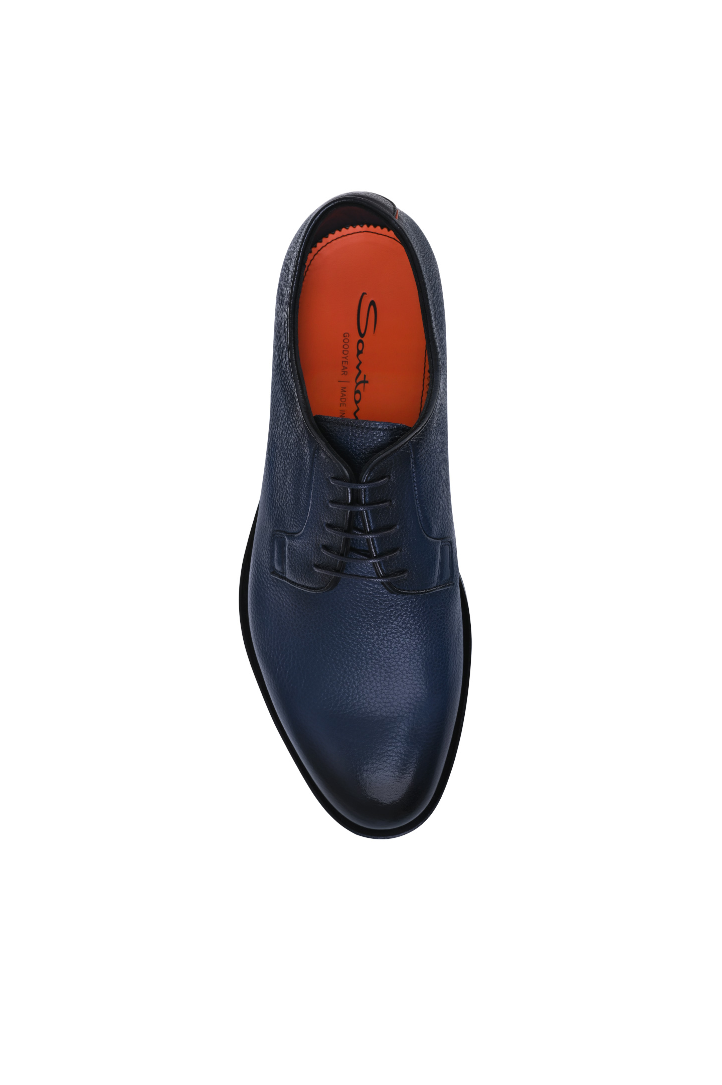 Туфли SANTONI MCCG17837PI2HSD, цвет: Темно-синий, Мужской